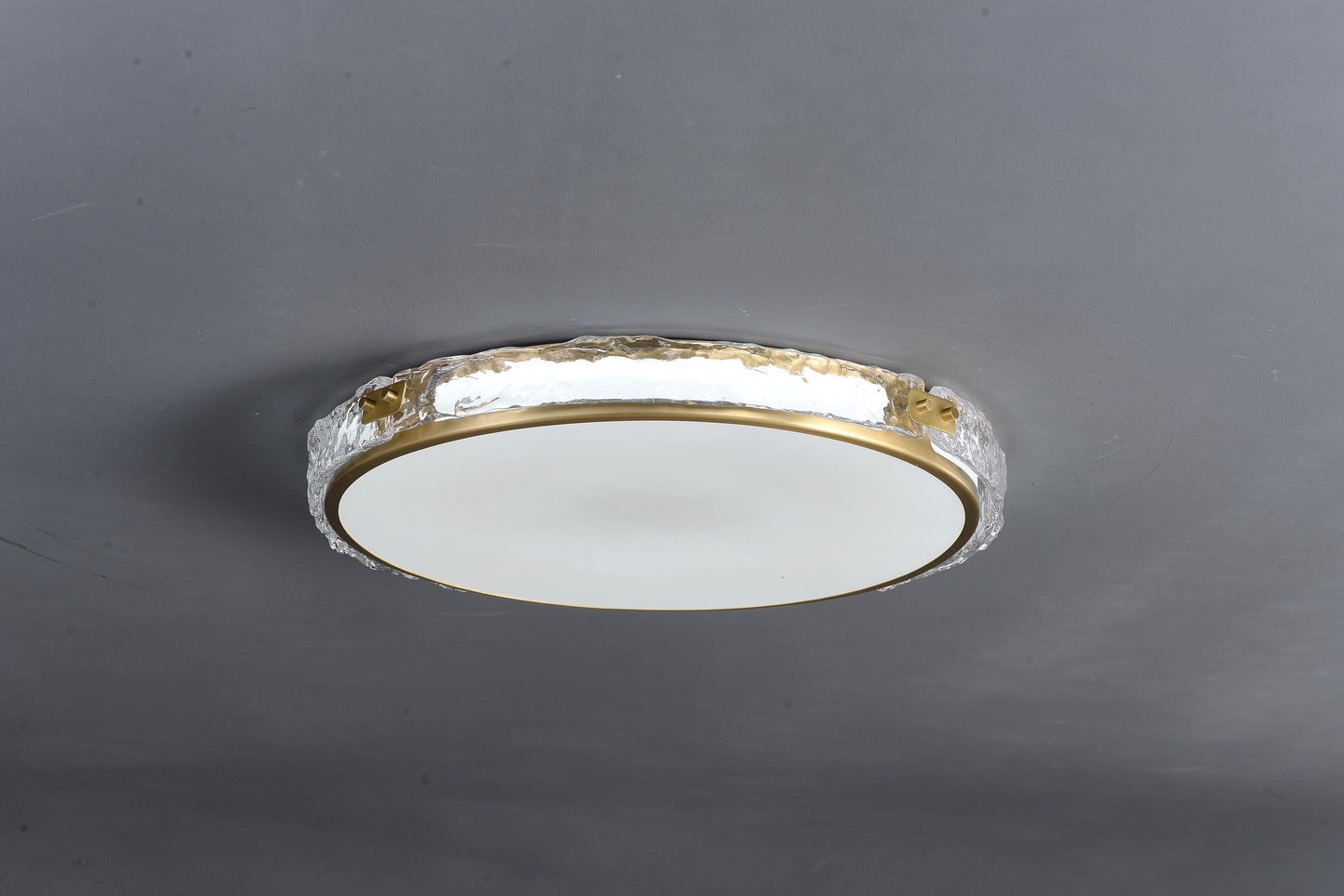 Rustic Copper Ceiling Light with Glass | Copper and Glass Pendant for Modern Interiors