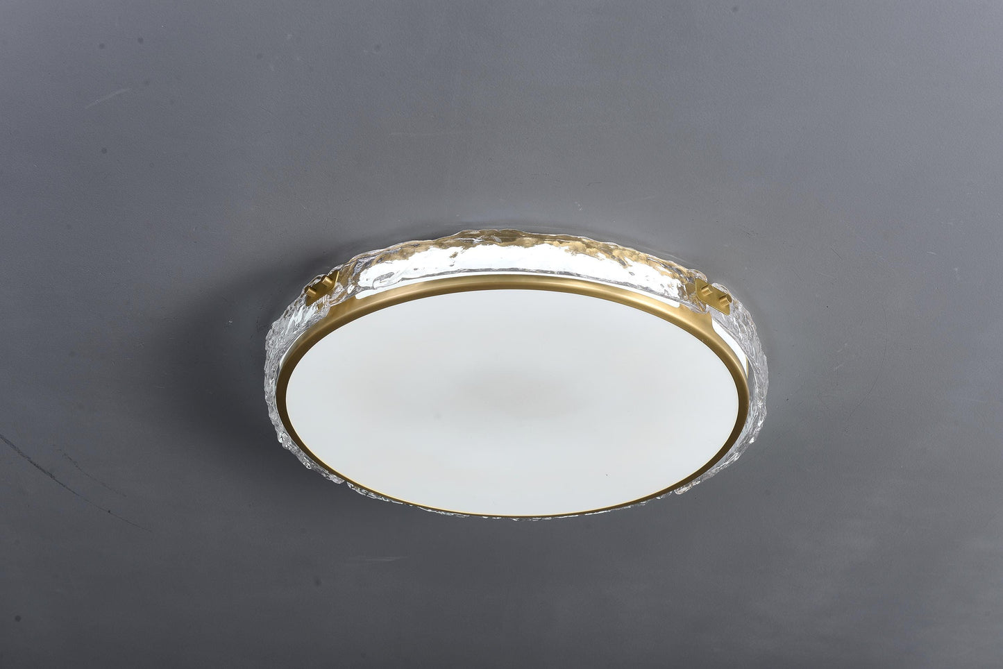 Rustic Copper Ceiling Light with Glass | Copper and Glass Pendant for Modern Interiors