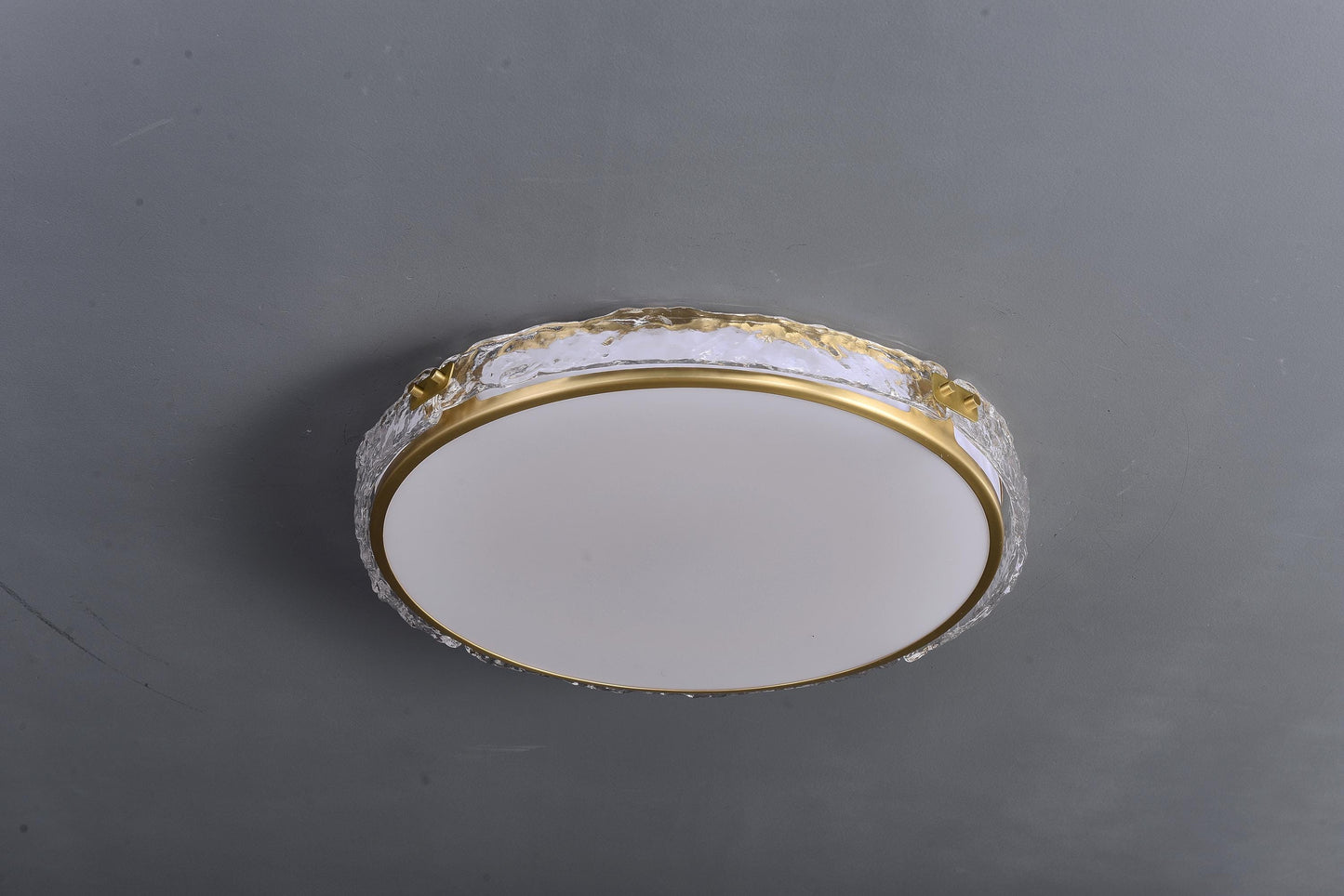 Rustic Copper Ceiling Light with Glass | Copper and Glass Pendant for Modern Interiors