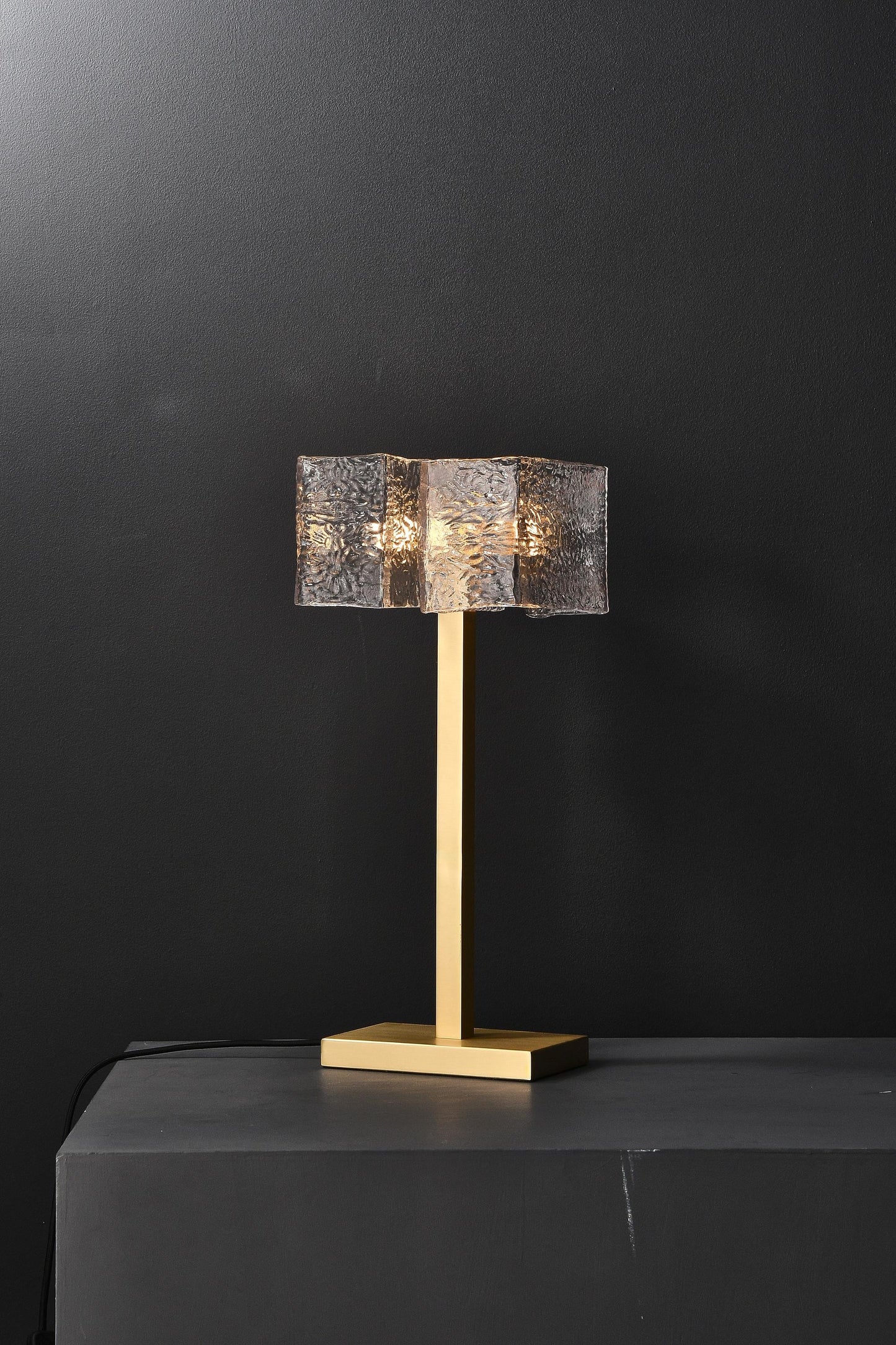 Modern Vintage Copper Table Lamp with Handcrafted Copper and Glass Design | Industrial Style Bedside Accent Lighting