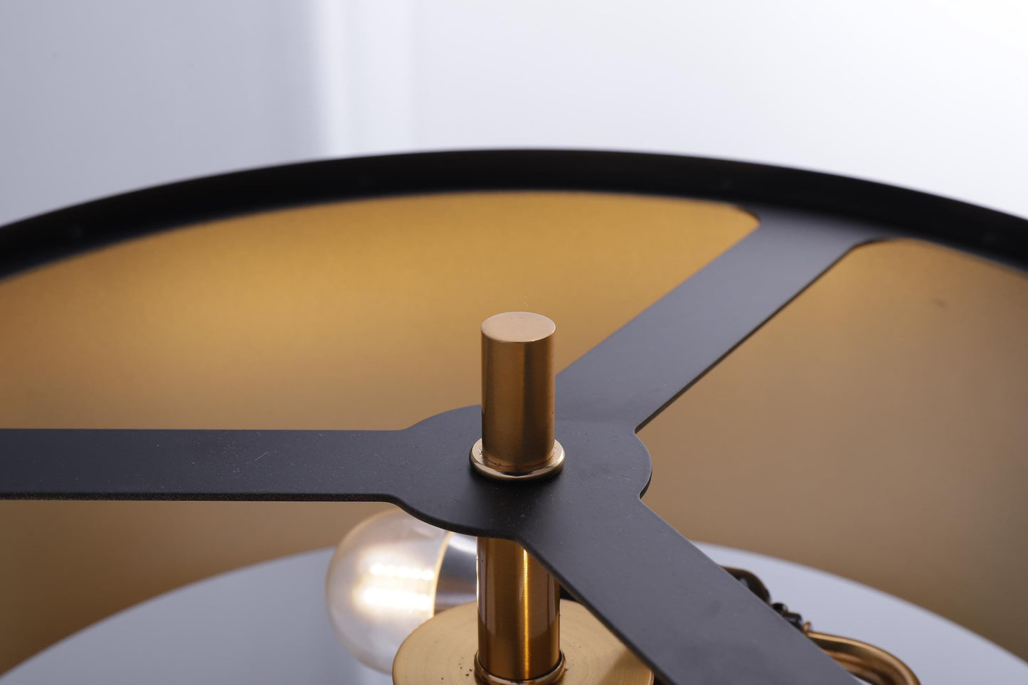Sleek Copper and Black Iron Table Lamp | Modern Industrial Desk Light with Copper Finish for Contemporary and Rustic Decor