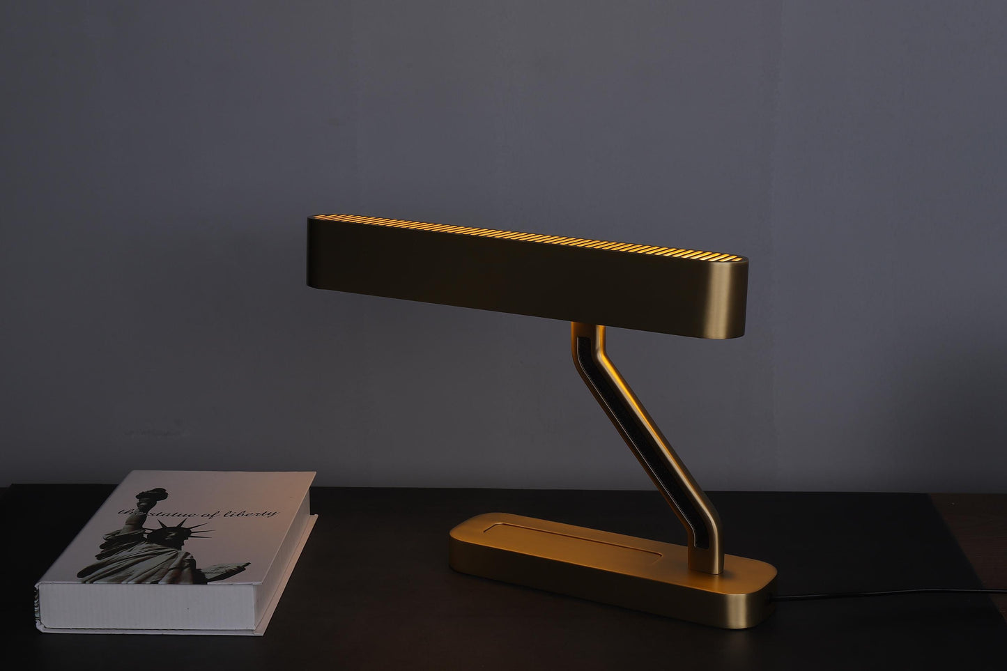Trendy Copper Table Lamp with Acrylic Shade | Stylish and Unique Design, Modern Desk Light, and Elegant Industrial Copper Lighting