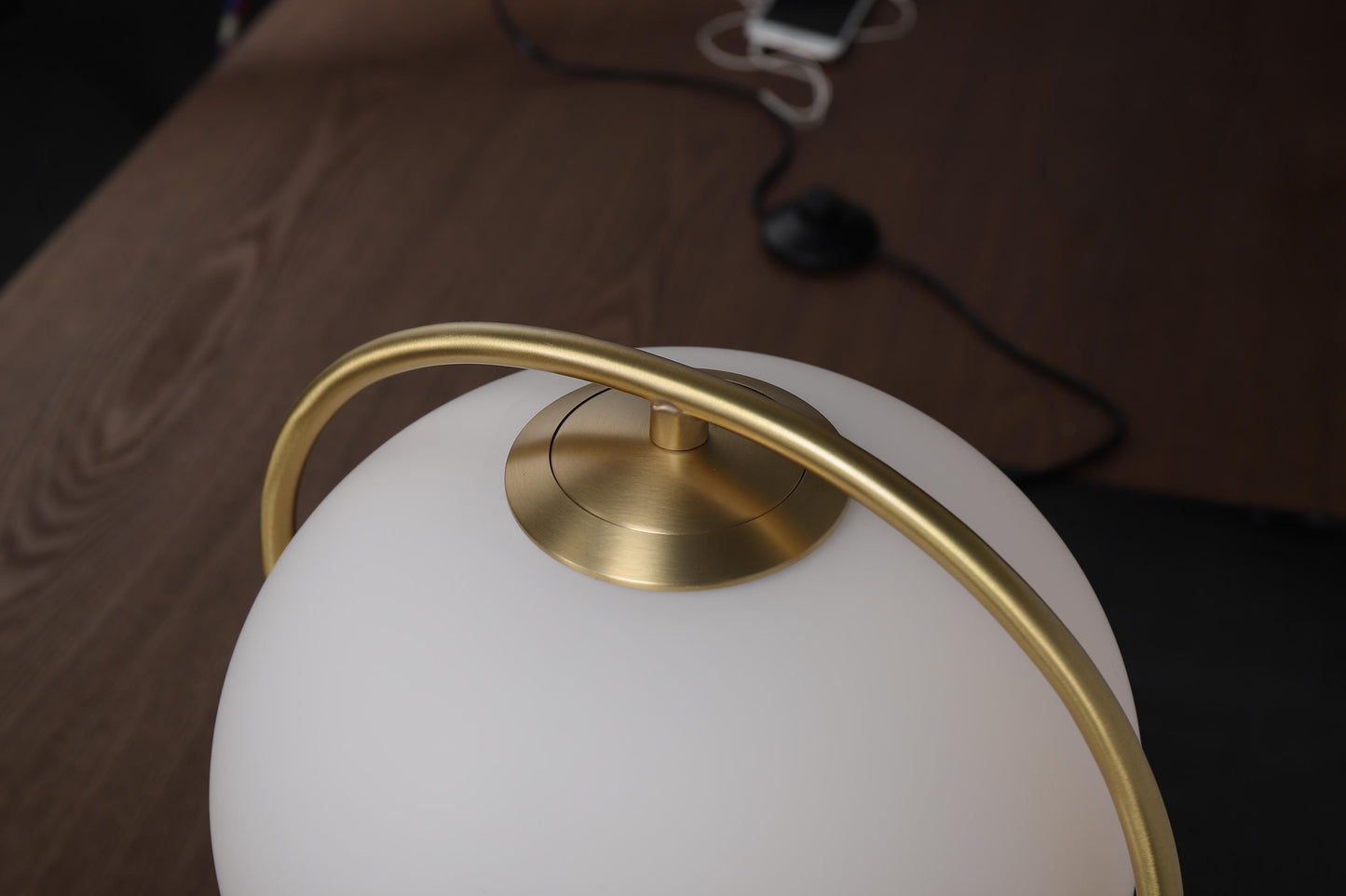 High-Quality Copper Table Lamp with Sleek Aluminum Stand | Minimalist Design for Modern Desk Lighting