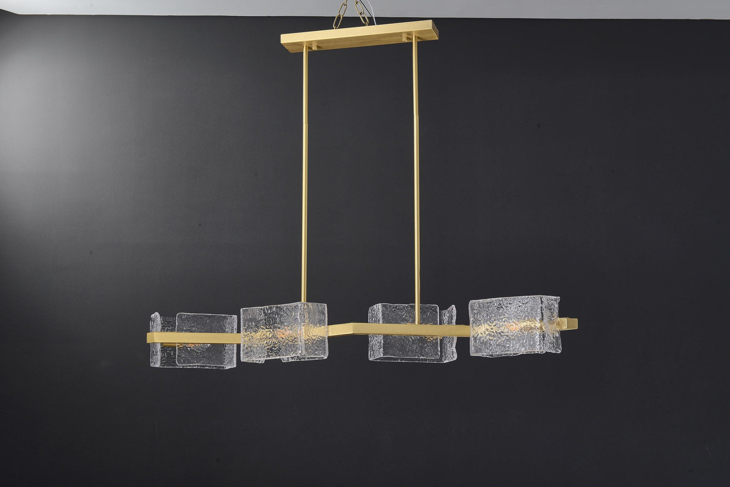 Retro 6 Light Globes Copper and Glass Chandelier | Mid-Century Style Ceiling Light for Dining Spaces