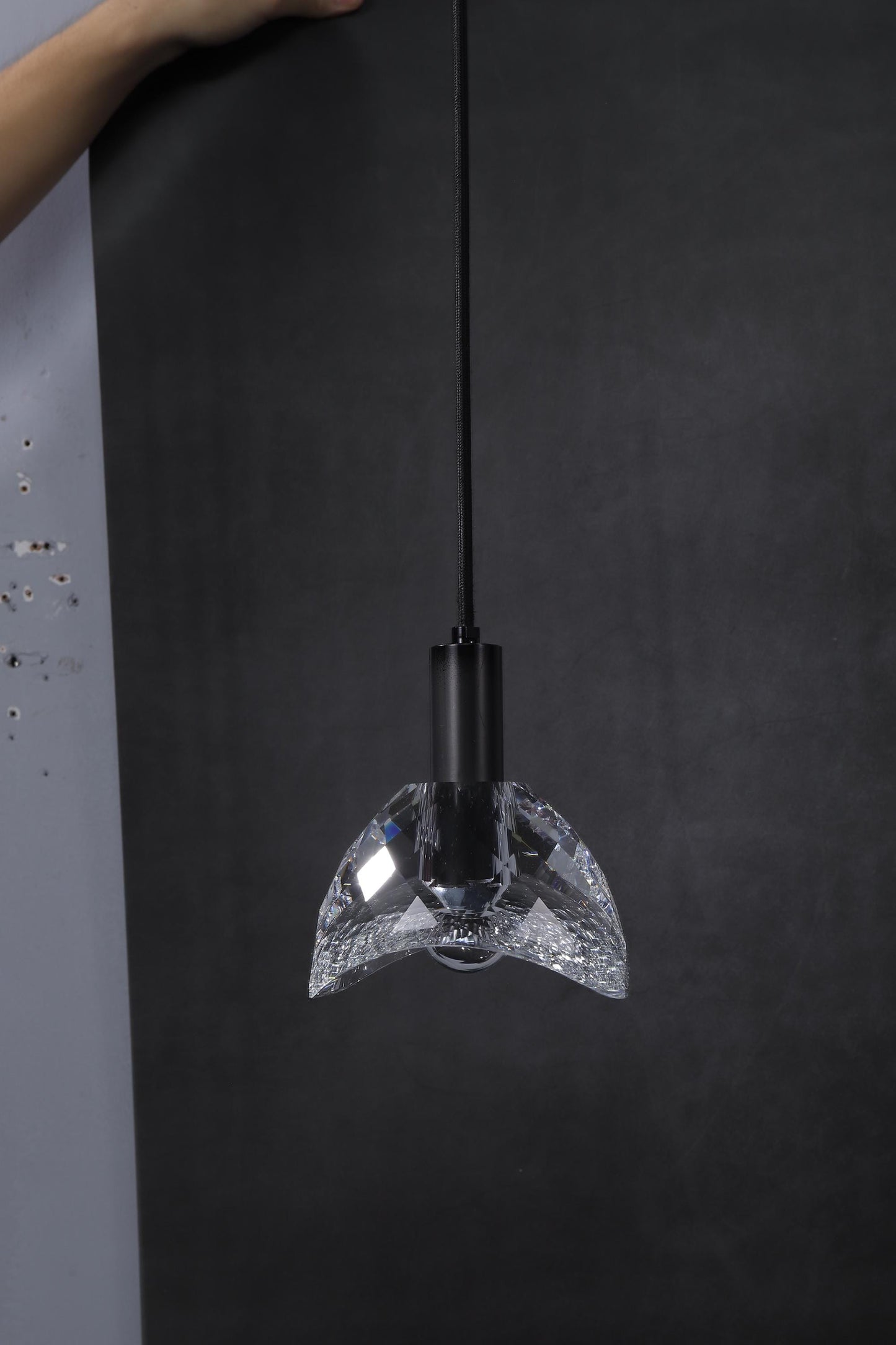 Luxury Black Copper Modern Chandelier with K9 Crystal-Elegant Copper and Crystal Hanging Light