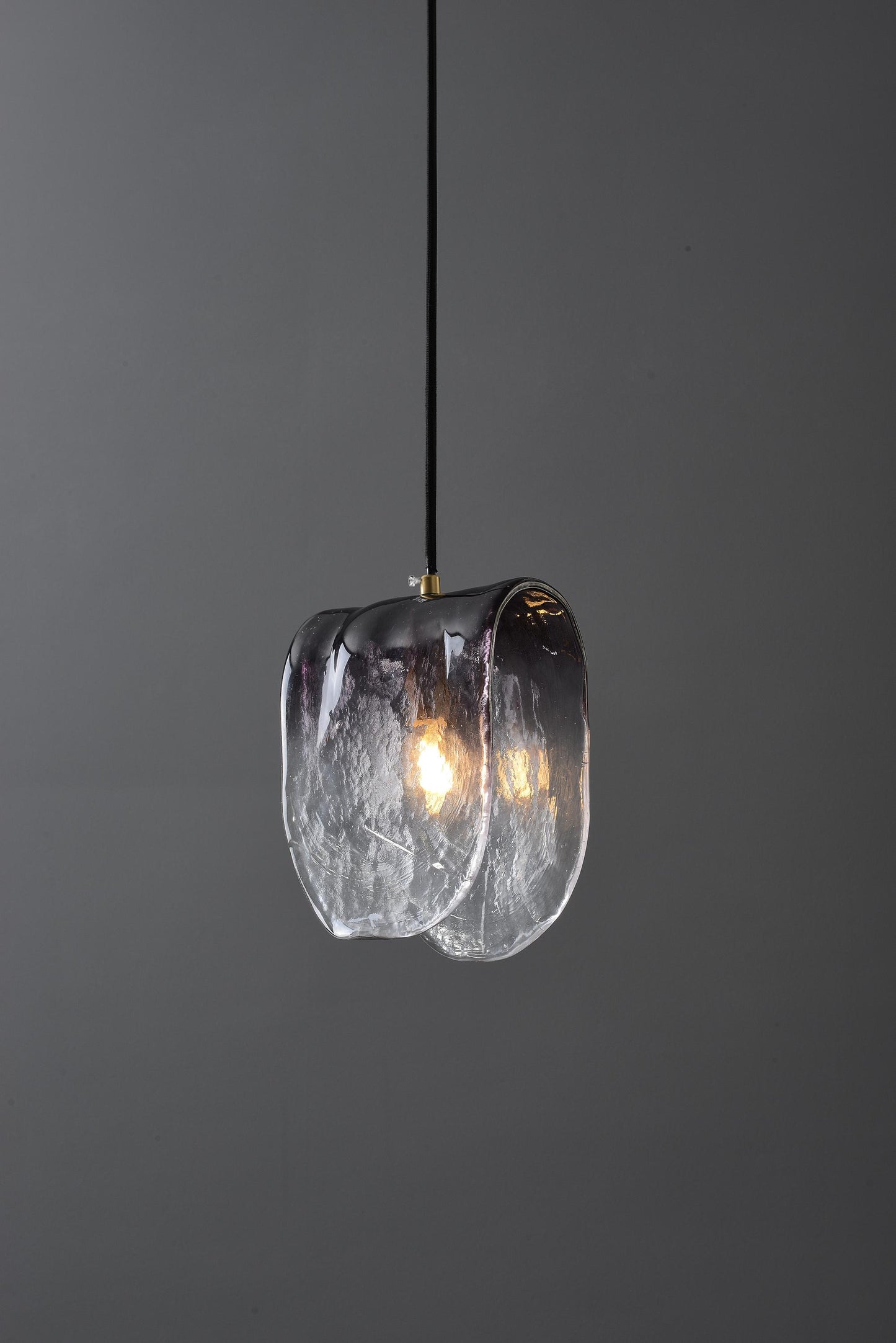 Classic Contemporary Copper and Glass Chandelier | Modern Copper Glass Pendant Light, Artistic Crystal Fixture, and Stylish Vintage Lighting