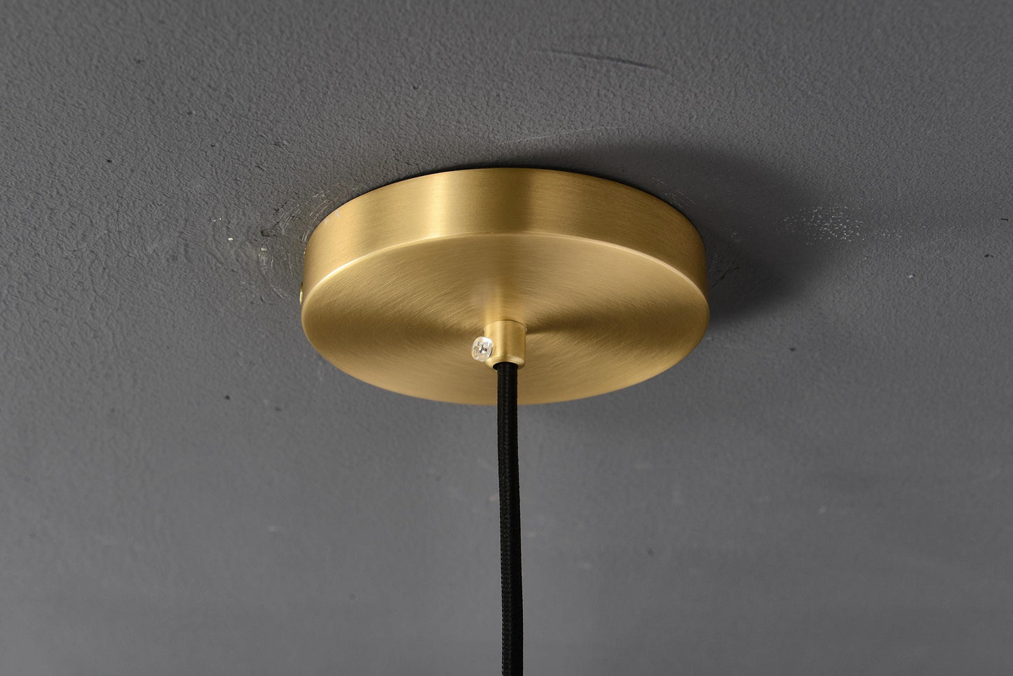 Refined Single-Hanging Copper and Glass Chandelier | Modern Pendant with Artistic Crystal Accents
