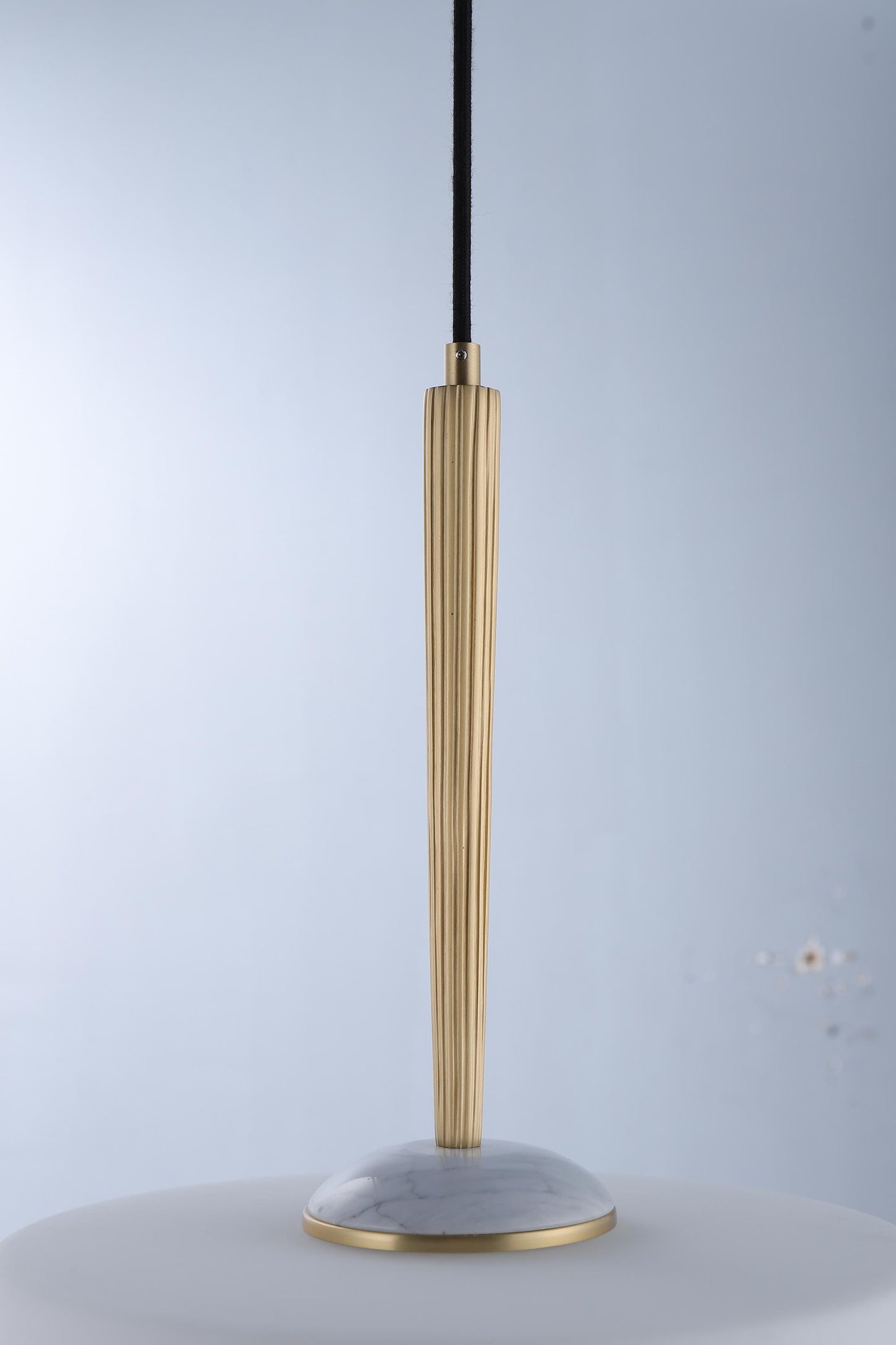 Stylish Copper Glass Chandelier – Marble Accents in a Luxury Copper Fixture