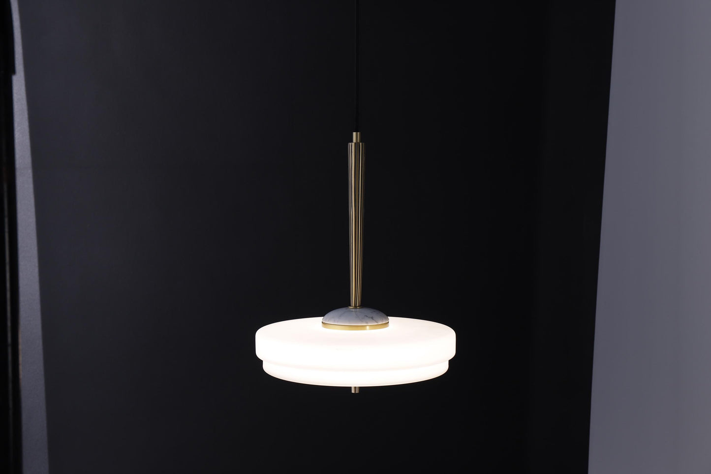 Stylish Copper Glass Chandelier – Marble Accents in a Luxury Copper Fixture