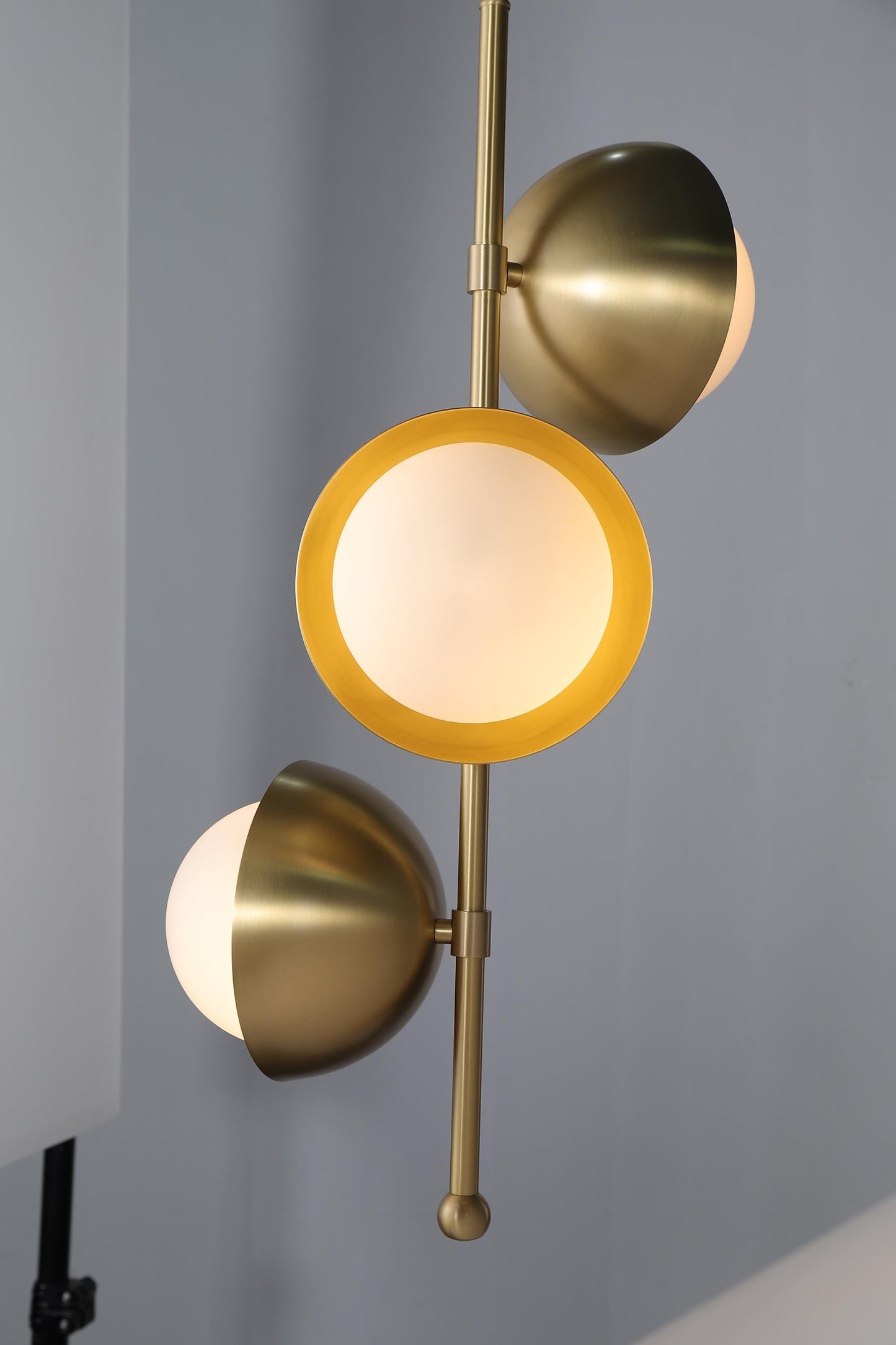 Industrial Copper and Glass Chandelier- Stylish Modern Pendant Light with Art Deco Touch