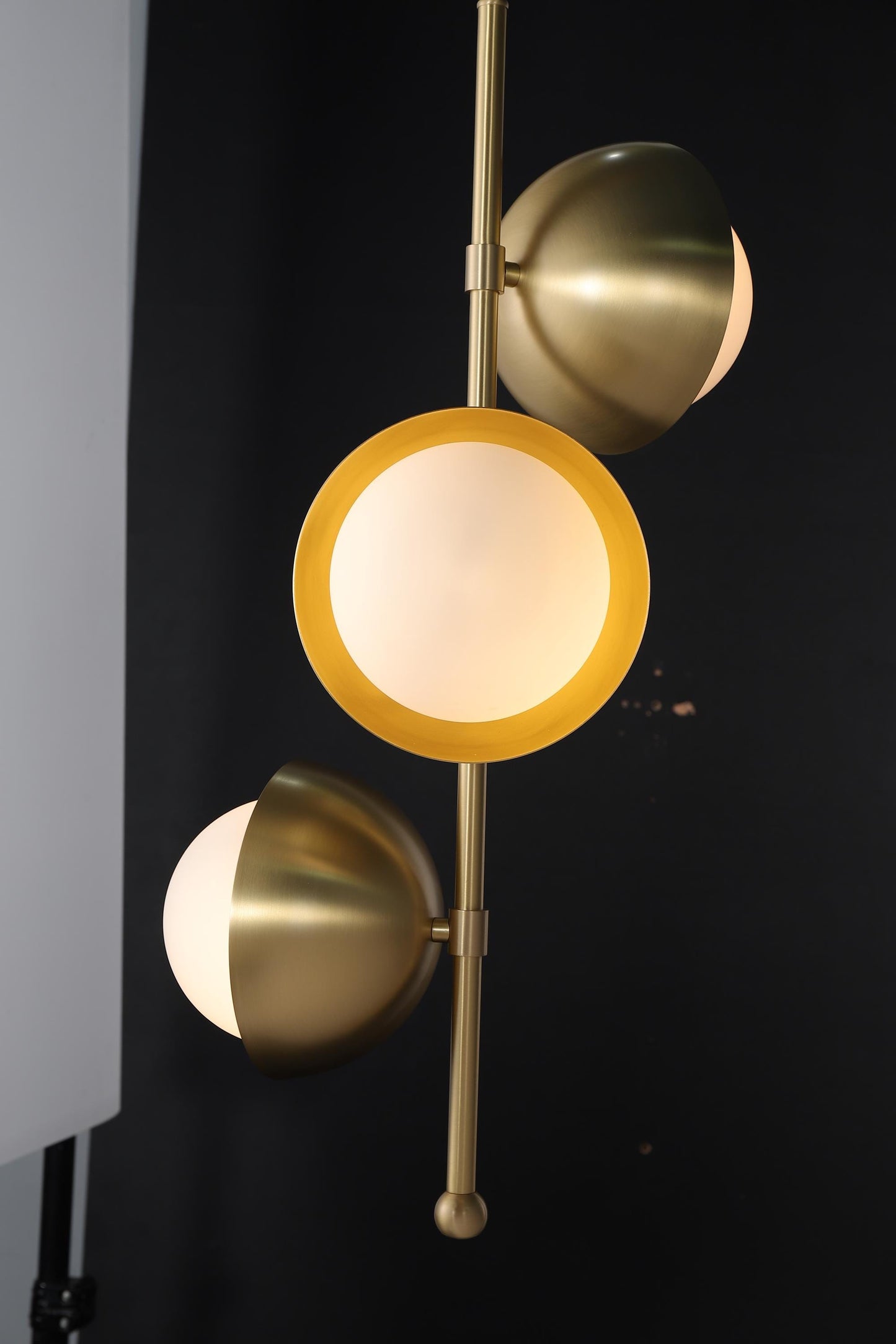 Industrial Copper and Glass Chandelier- Stylish Modern Pendant Light with Art Deco Touch