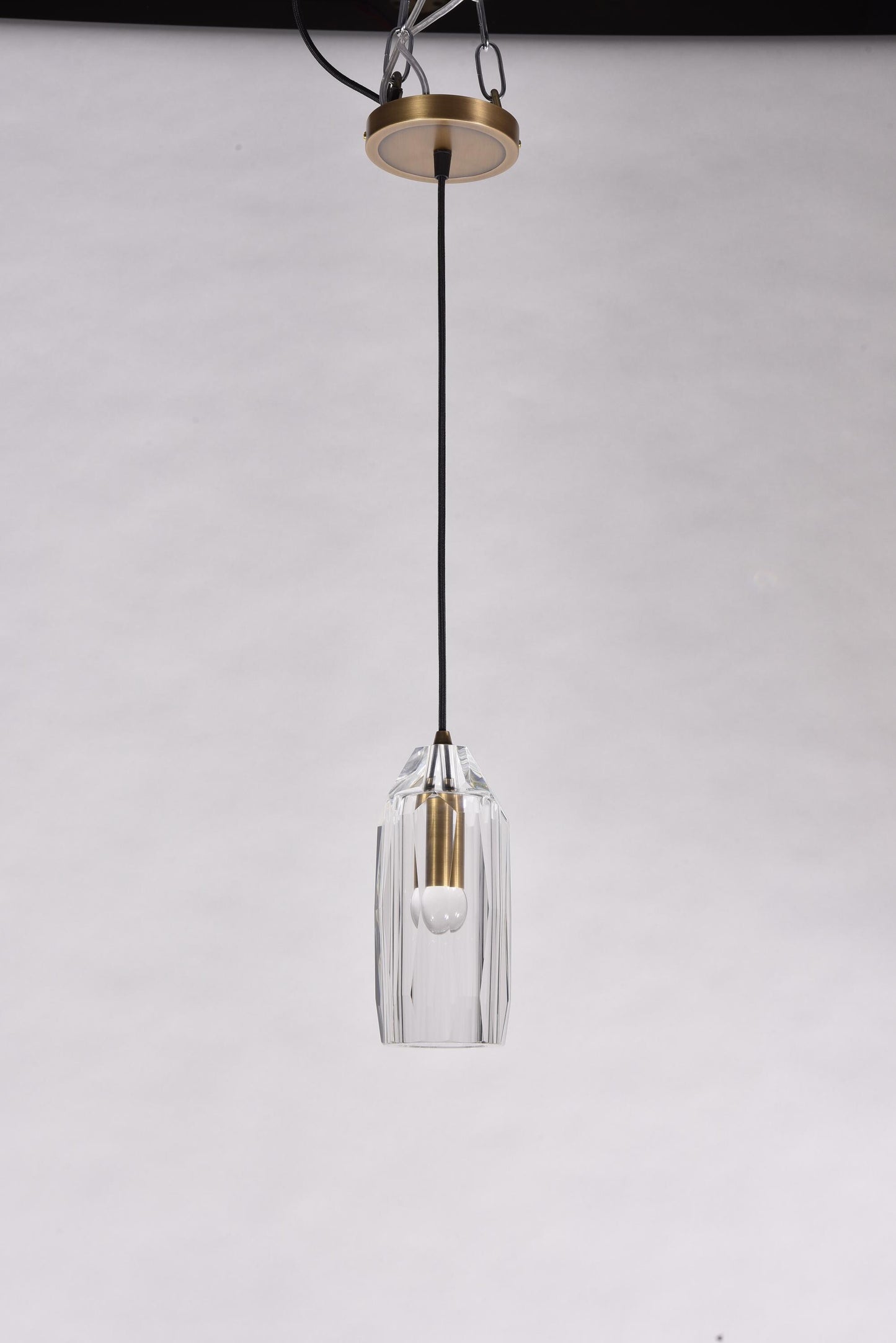 Modern Bronze Dining Room Chandelier with Copper and Crystal Accents - Elegant Pendant Light Fixture