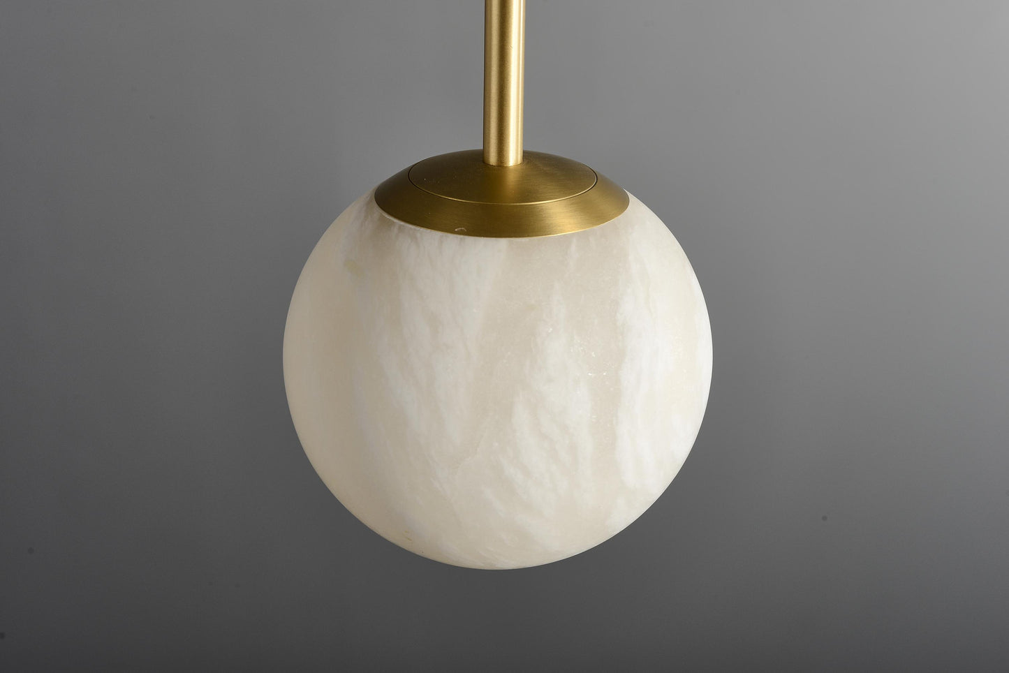 Designer Copper and Marble Ceiling Chandelier- Modern Luxury Lighting Fixture