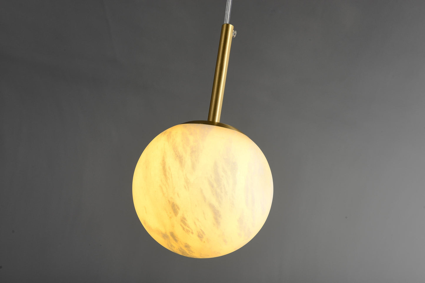 Designer Copper and Marble Ceiling Chandelier- Modern Luxury Lighting Fixture