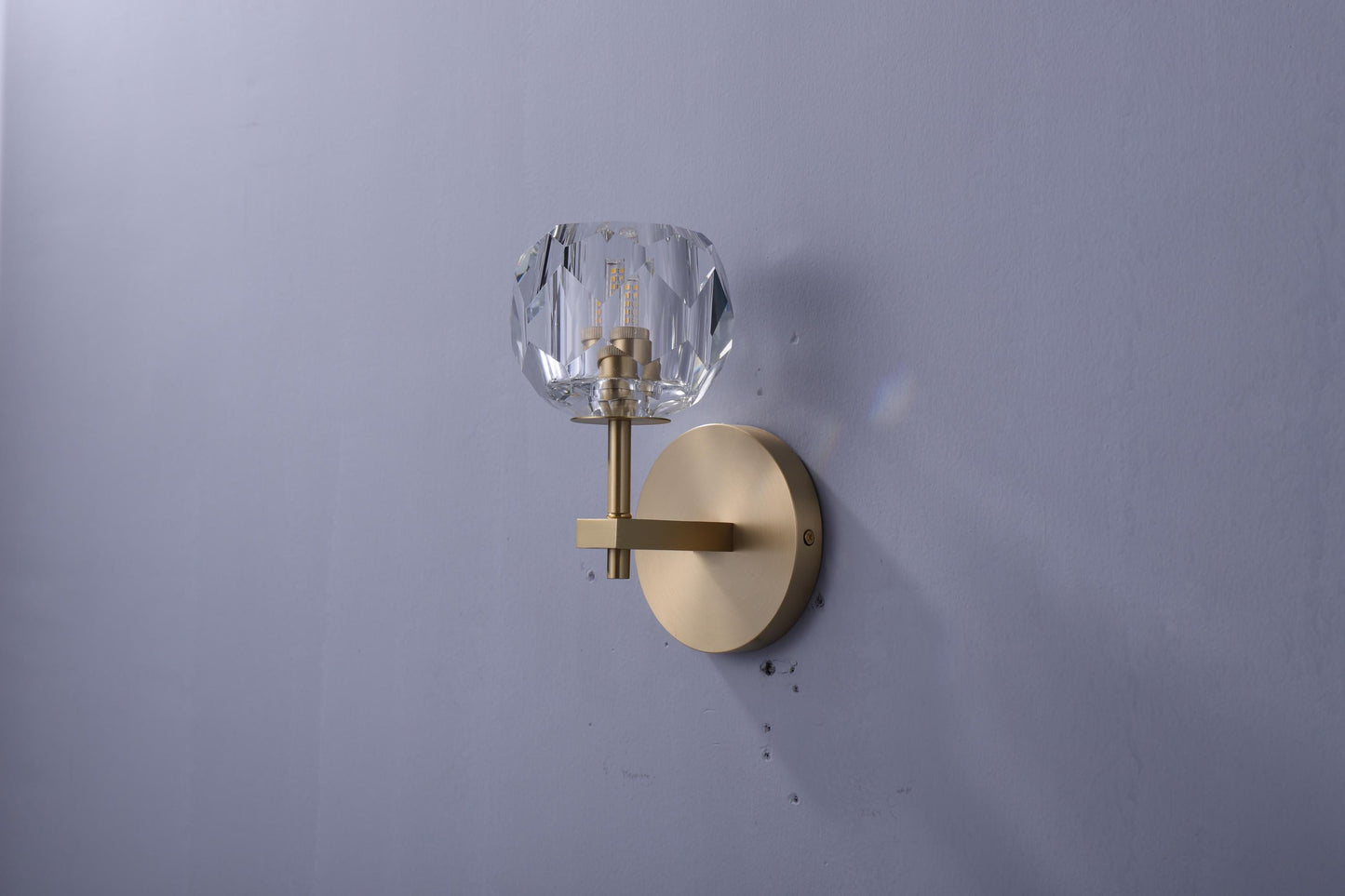 Custom Luxury Copper Wall Lamp with K9 Crystal – Handcrafted Modern Lighting Design