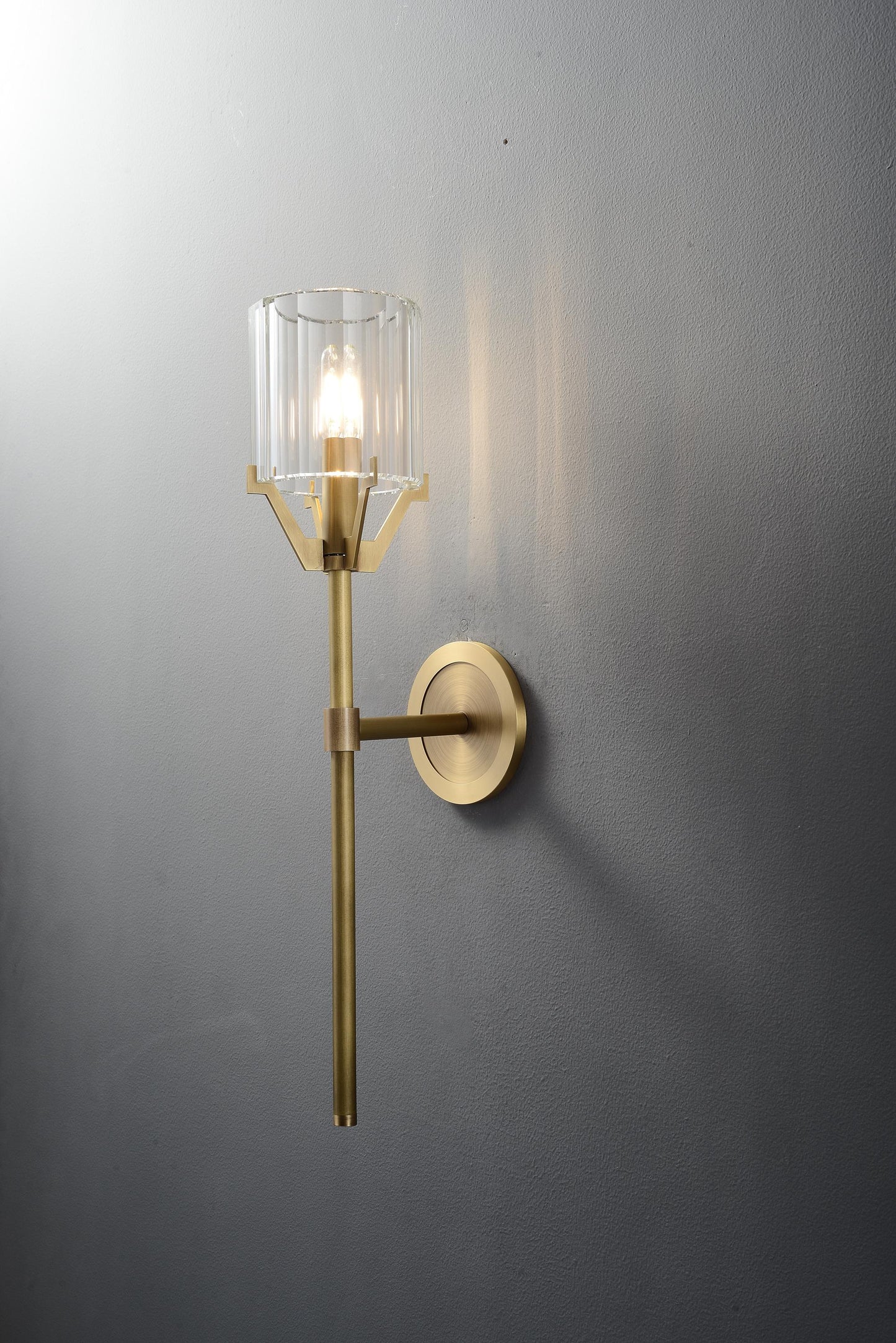 Durable Bronze Copper Wall Lamp K9 Crystal for Stylish Modern Homes