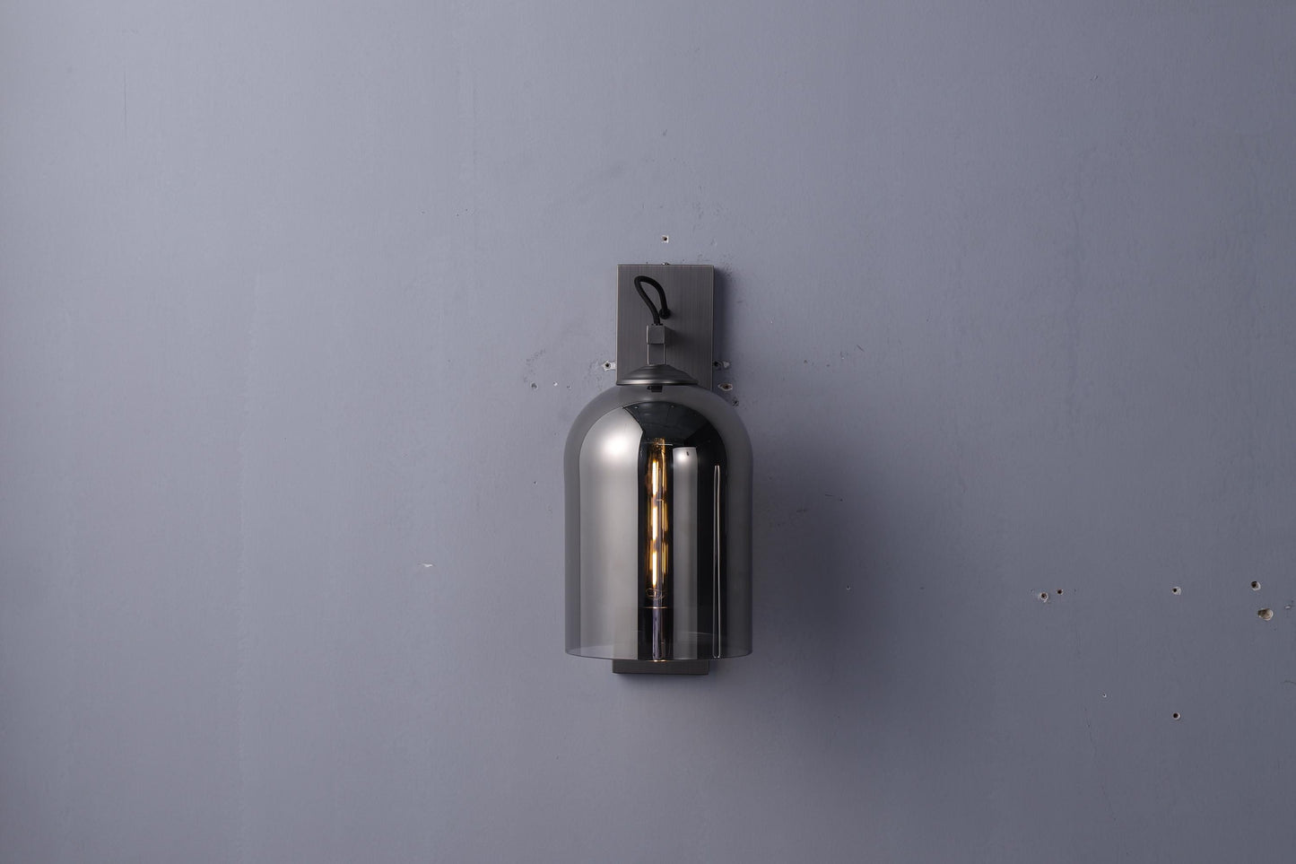 Elegant Industrial Style Wall Lamp Wall Lamp Iron Body and Glass Shade Lamp