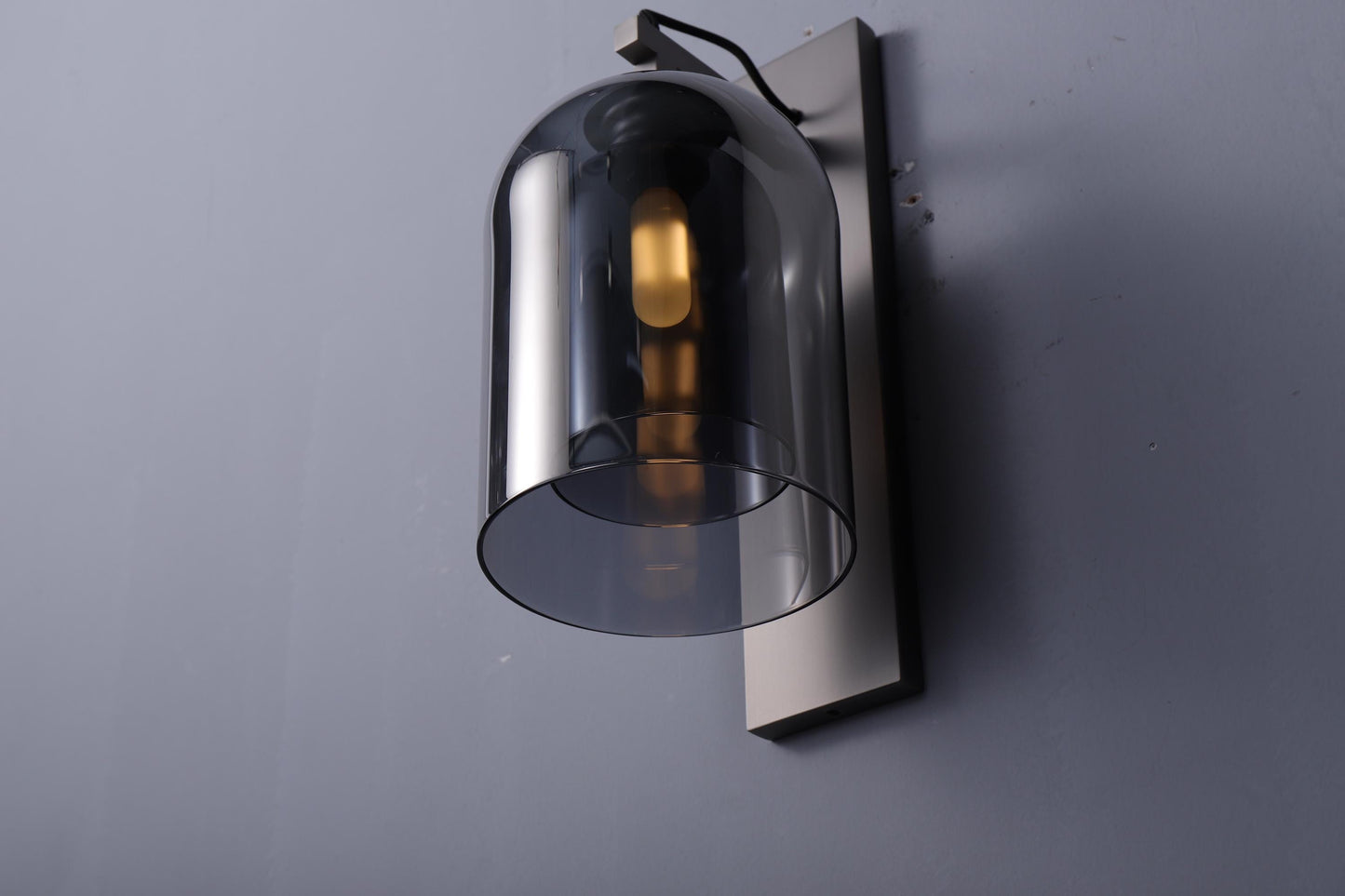 Elegant Industrial Style Wall Lamp Wall Lamp Iron Body and Glass Shade Lamp