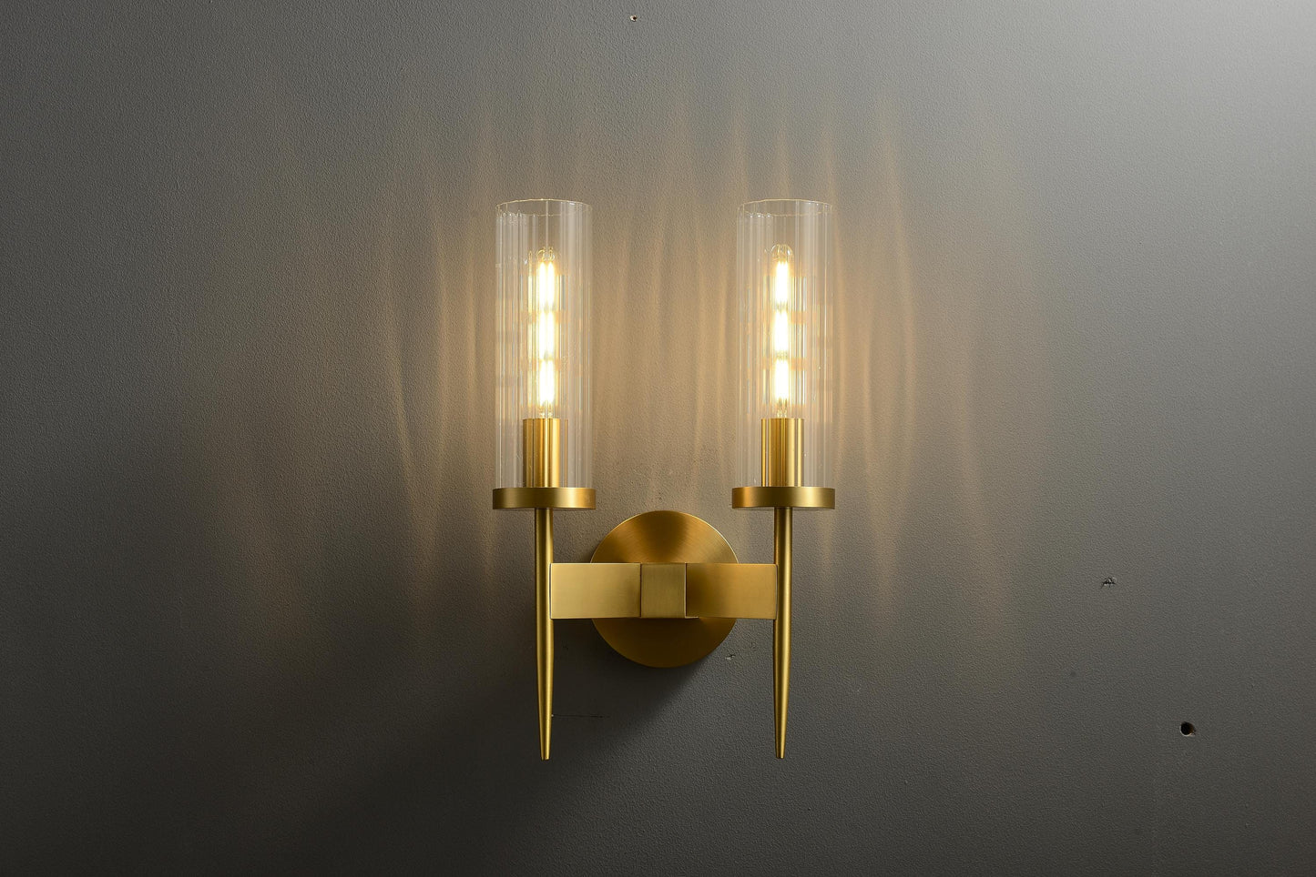 Sleek Bronze and Black Wall Light Copper Lamp Glass Lamp | Stylish Industrial Wall Sconce