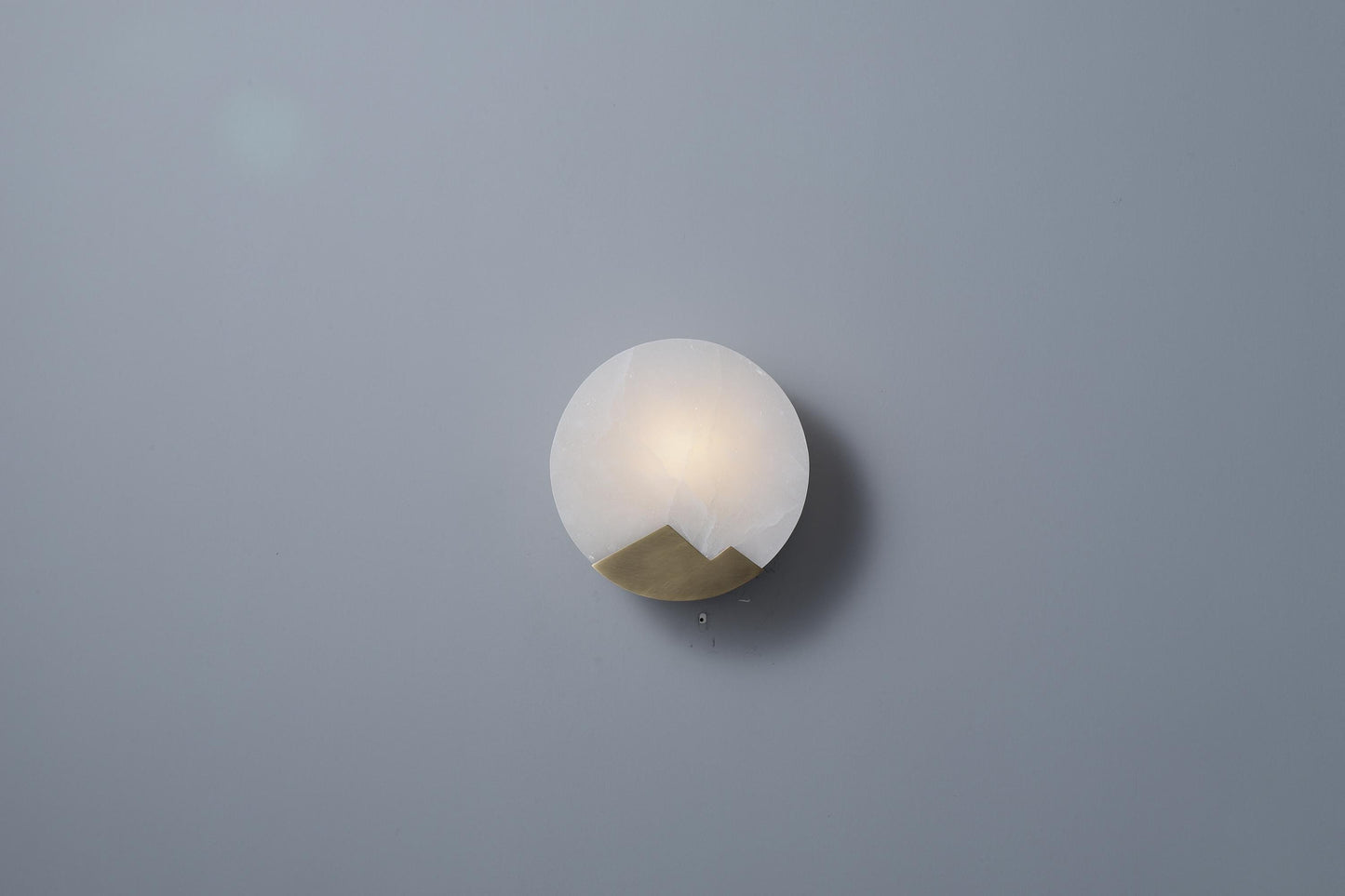 Mid-Century Marble Wall Sconce Brass Copper Wall Lamp Light Fixture