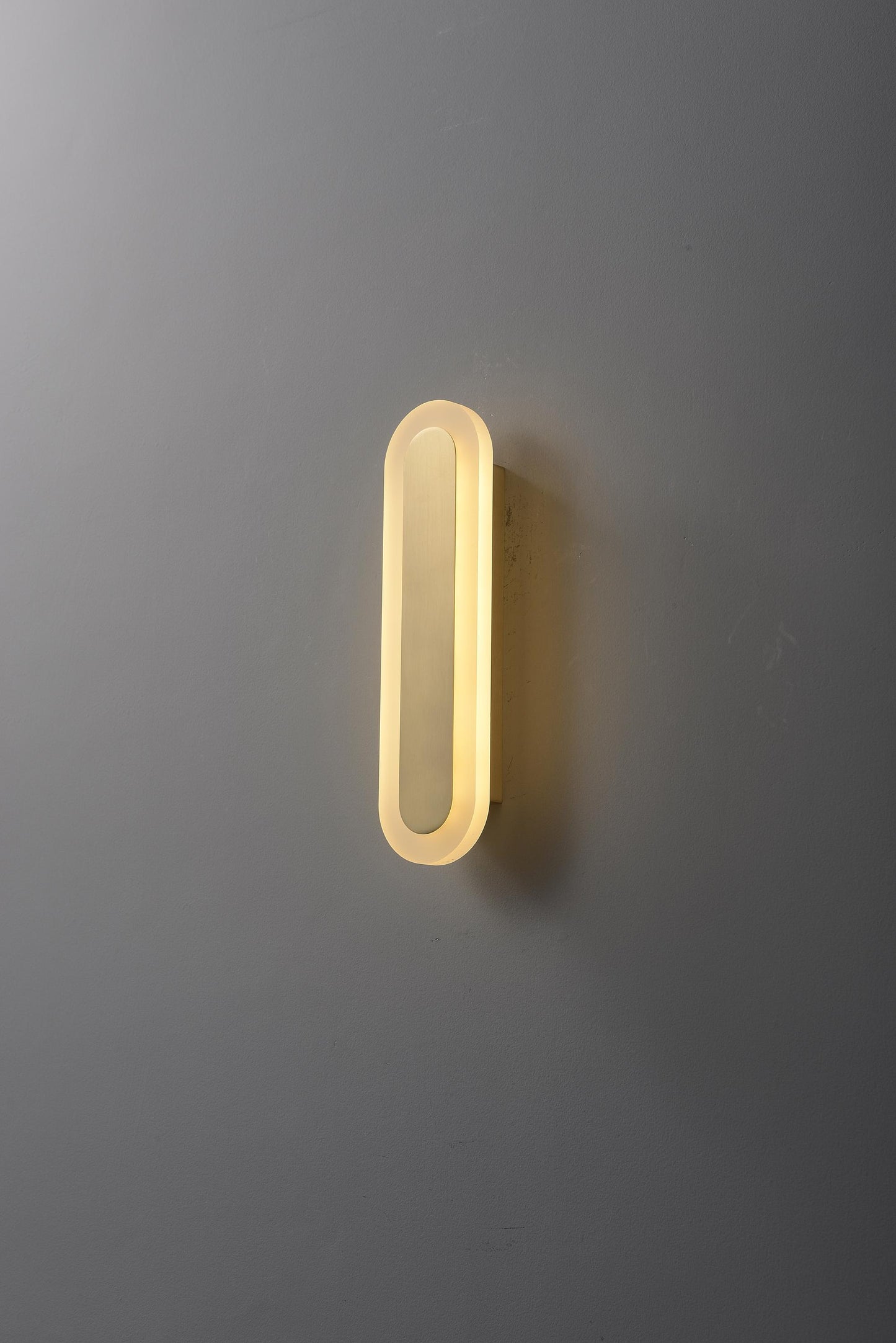 Vintage Mid-Century Copper + Acrylic Wall Sconce