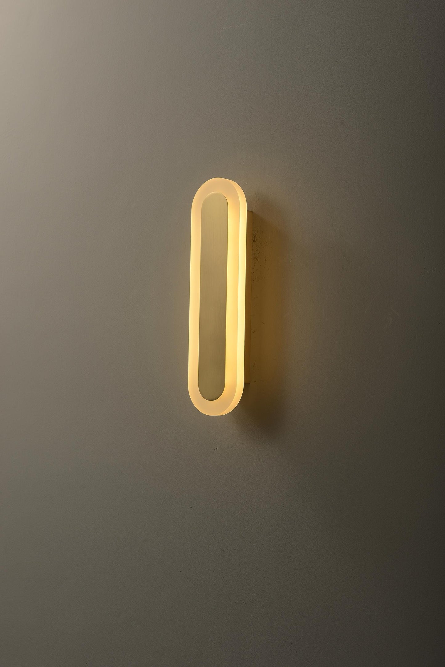 Vintage Mid-Century Copper + Acrylic Wall Sconce