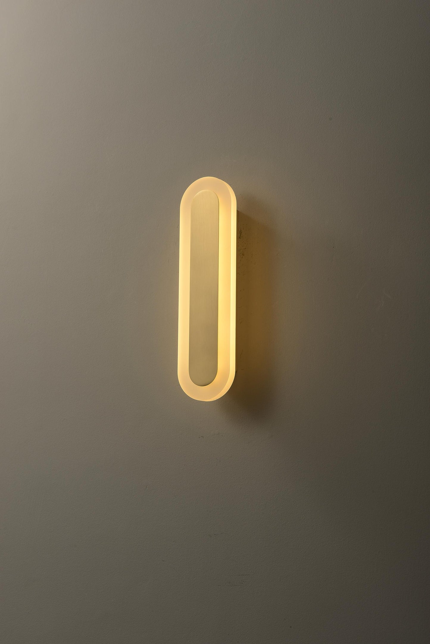 Vintage Mid-Century Copper + Acrylic Wall Sconce
