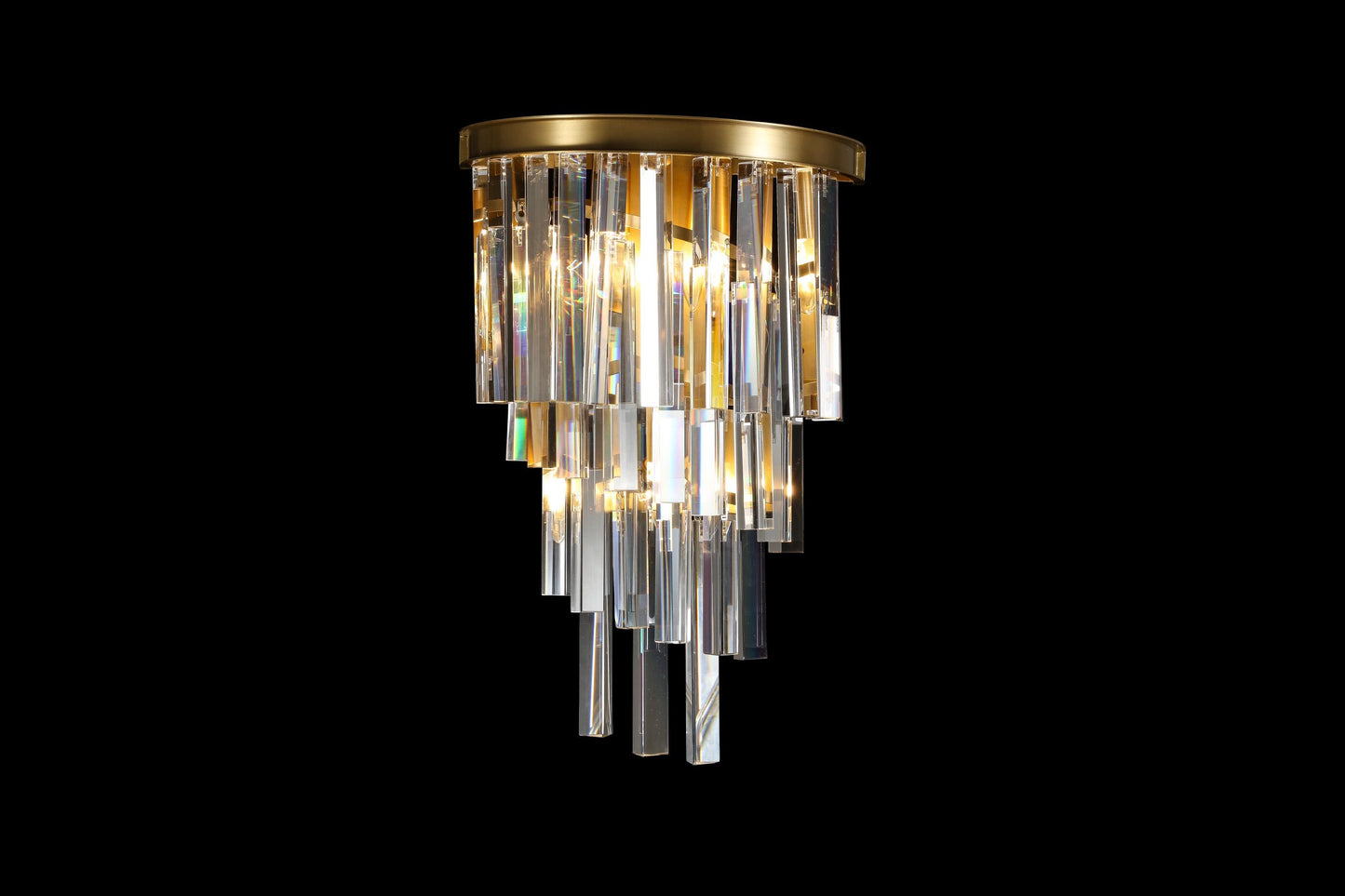 Designer Copper and K9 Crystal Wall Lamp | Luxury Lighting Fixture Modern Crystal Sconce