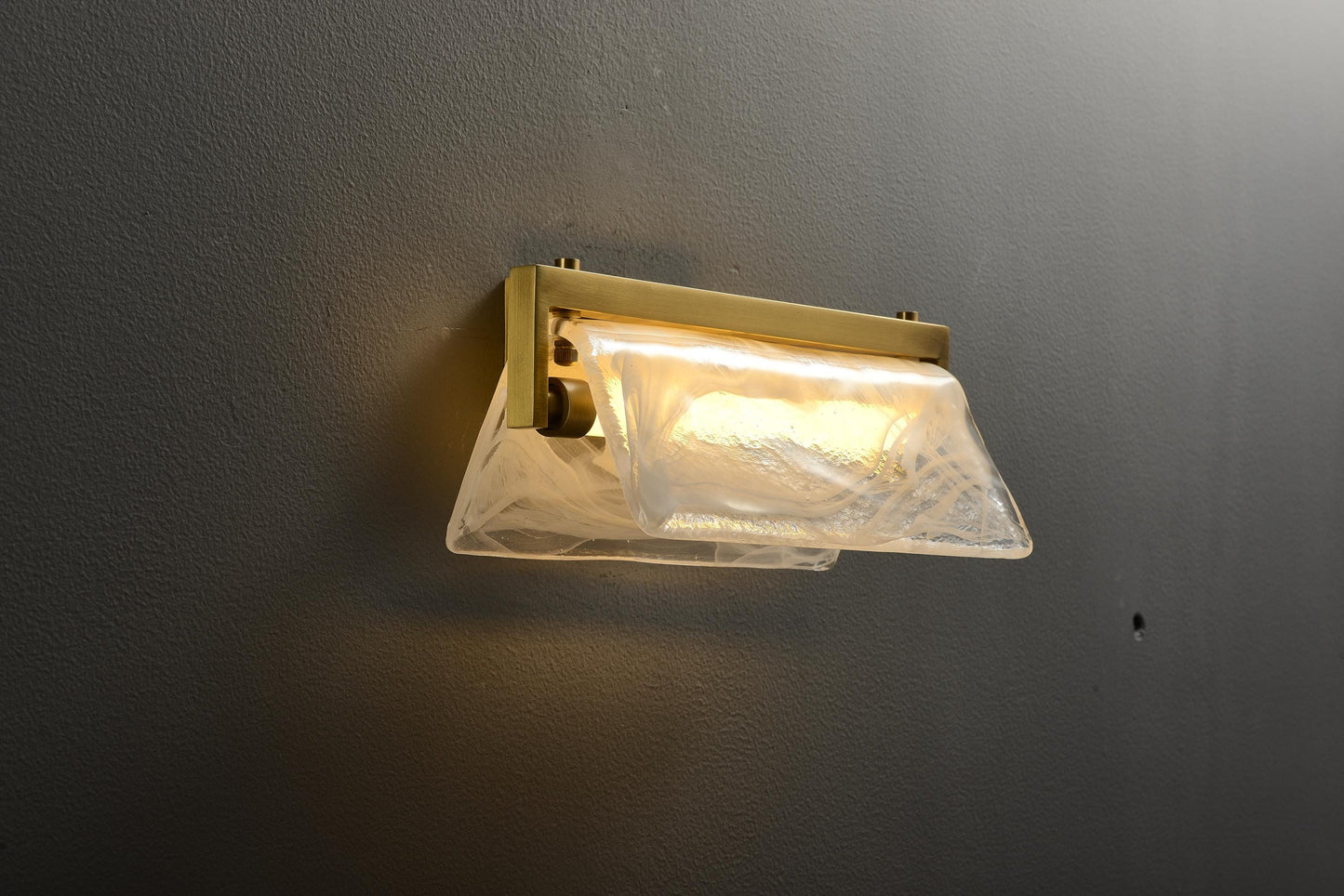 Contemporary Copper Glass Wall Lamp | Designer Copper Wall Lighting Fixtures