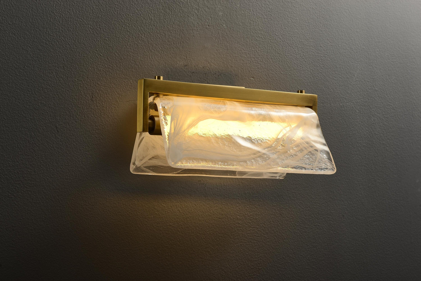 Contemporary Copper Glass Wall Lamp | Designer Copper Wall Lighting Fixtures