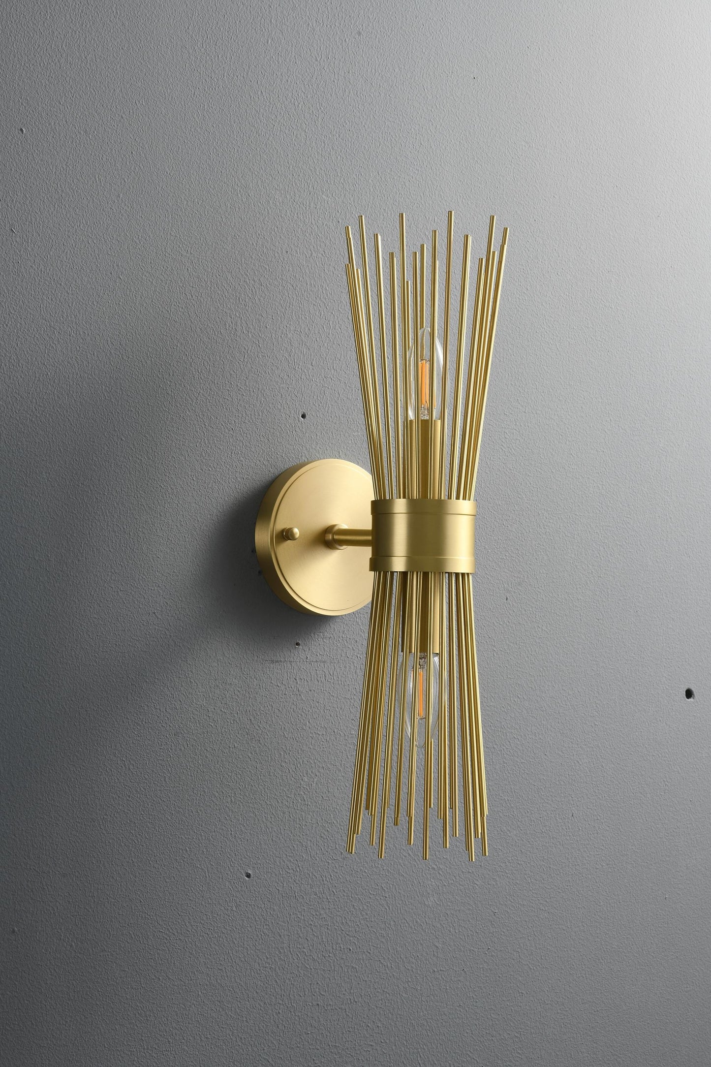 Vintage Wall Sconce – Mid-Century Double Head Copper Wall Lamp