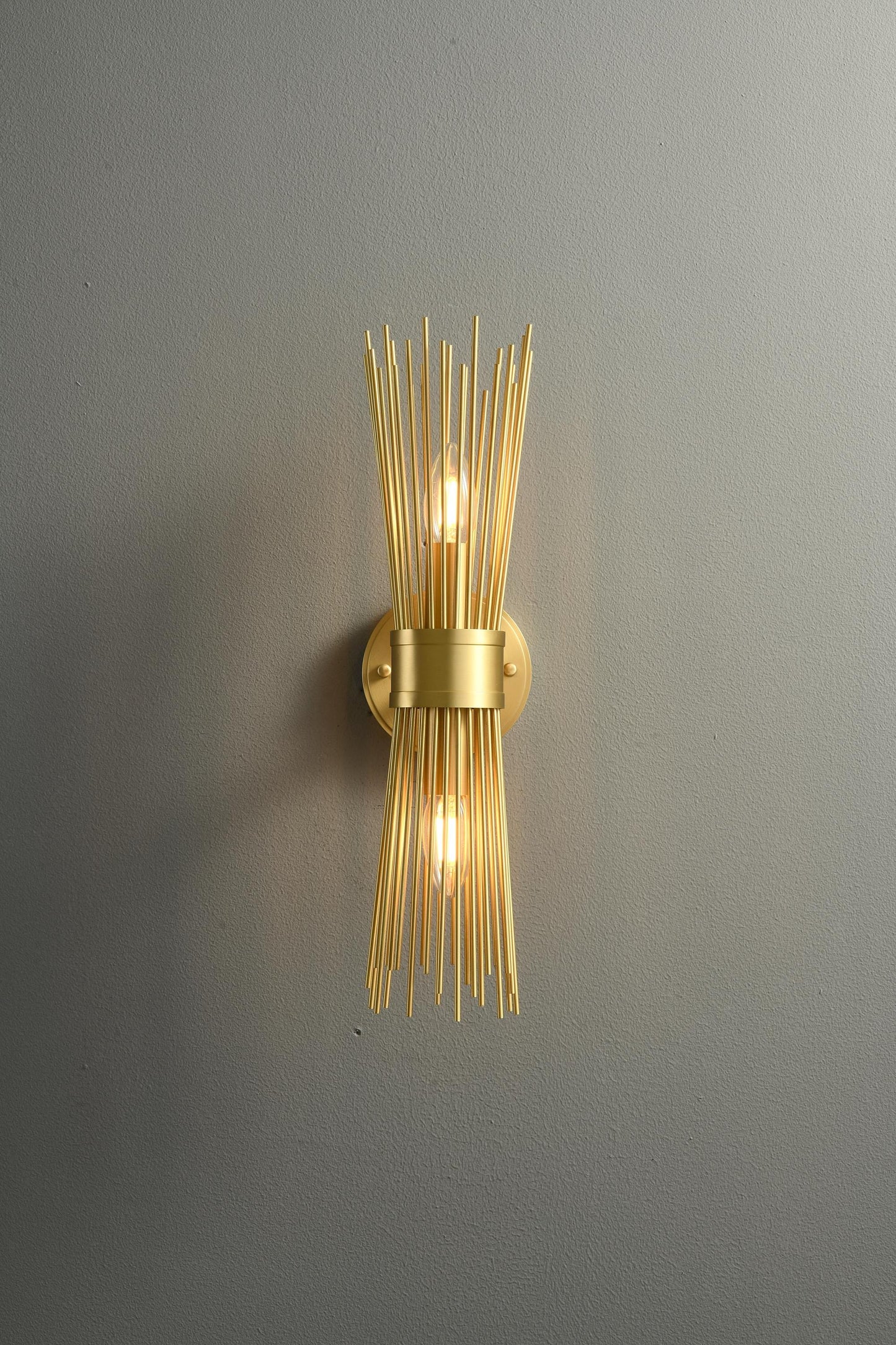 Vintage Wall Sconce – Mid-Century Double Head Copper Wall Lamp