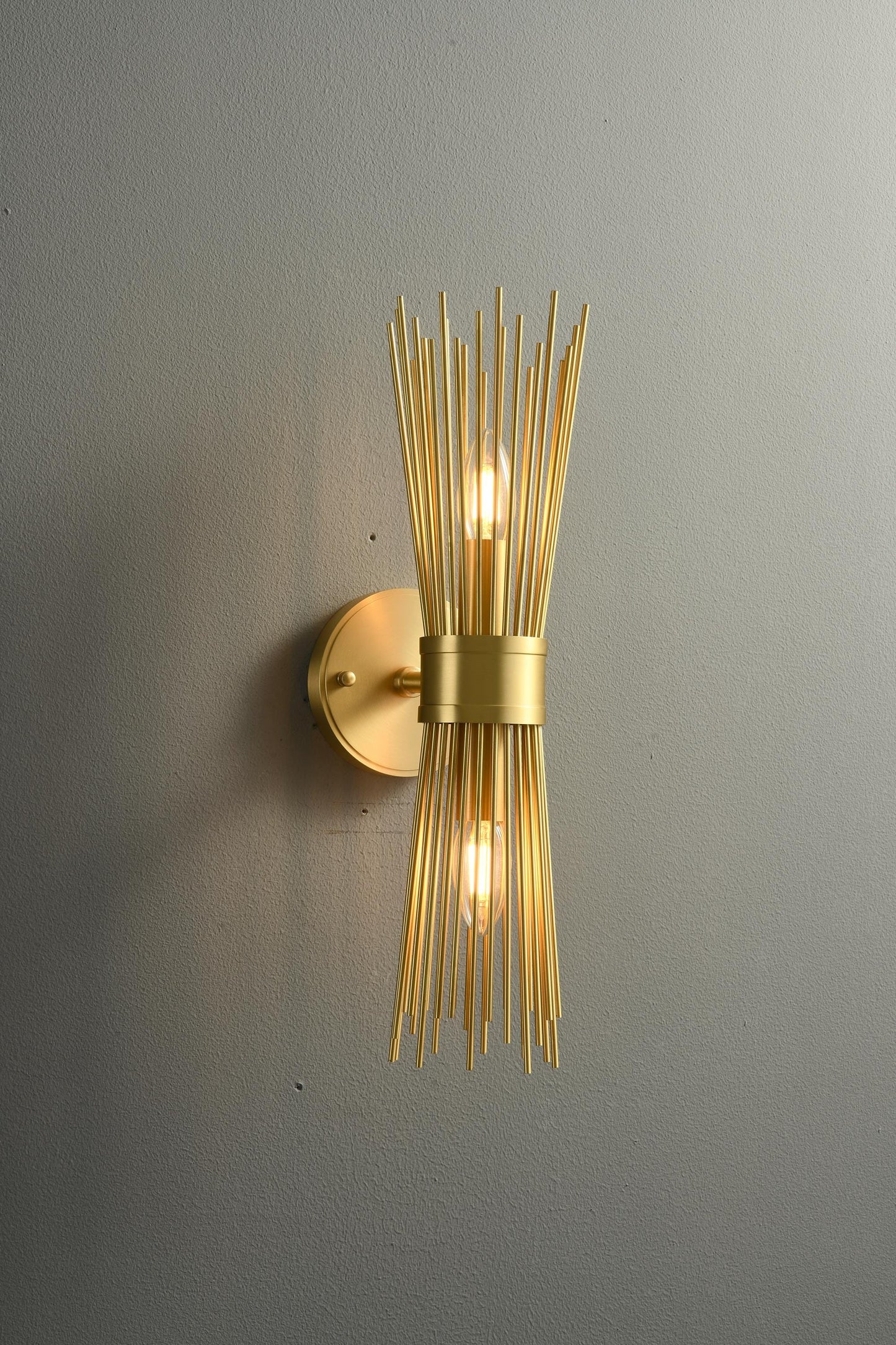 Vintage Wall Sconce – Mid-Century Double Head Copper Wall Lamp