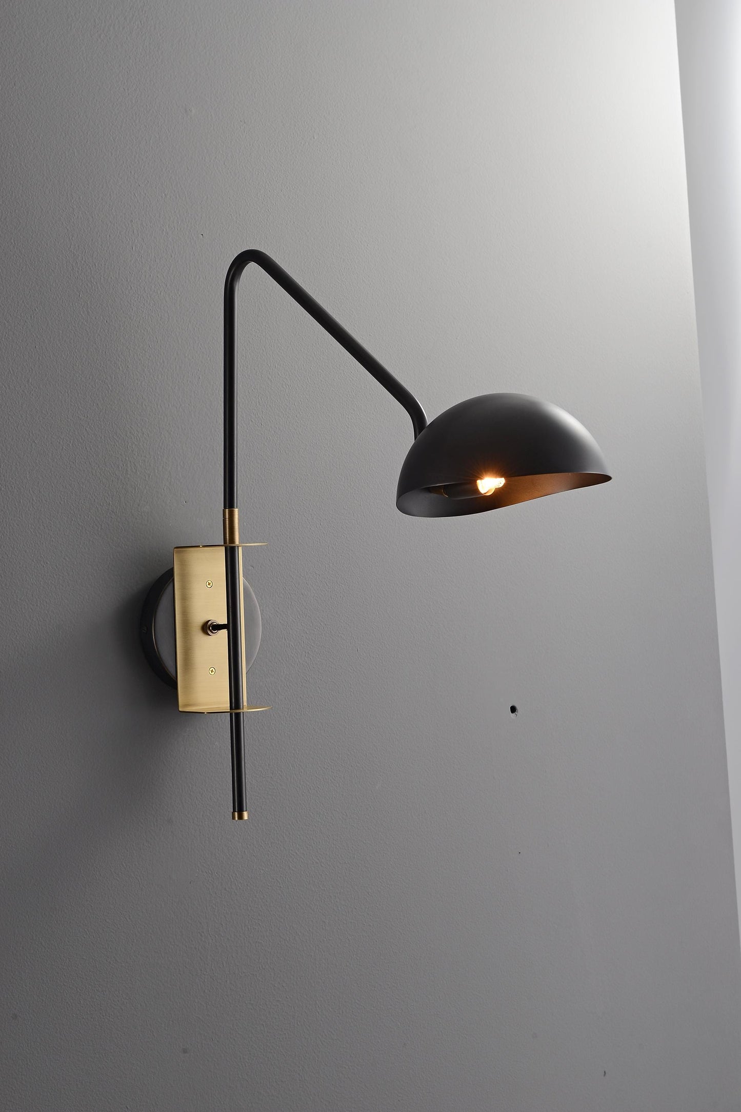 Vintage Lamp| Black Wrought Iron Wall Light