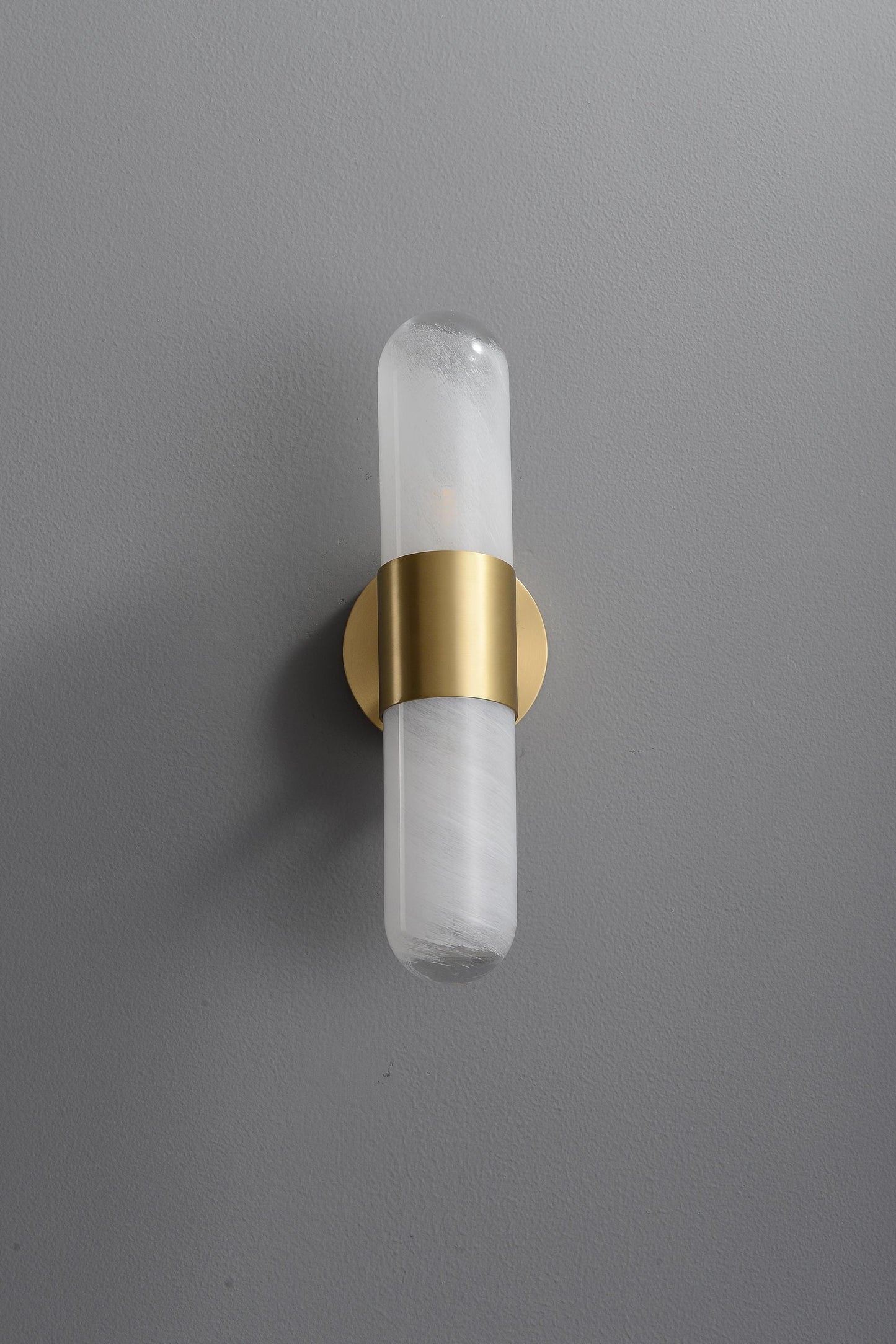 Modern Brass and Glass Wall Sconce | Luxury Copper Lighting Fixture for Antique-Inspired Interiors