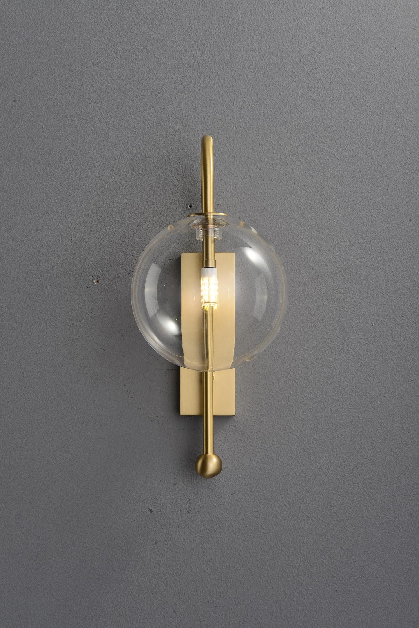 Industrial Black Copper Wall Light | Chic Copper and Glass Wall Lamp for Contemporary Style