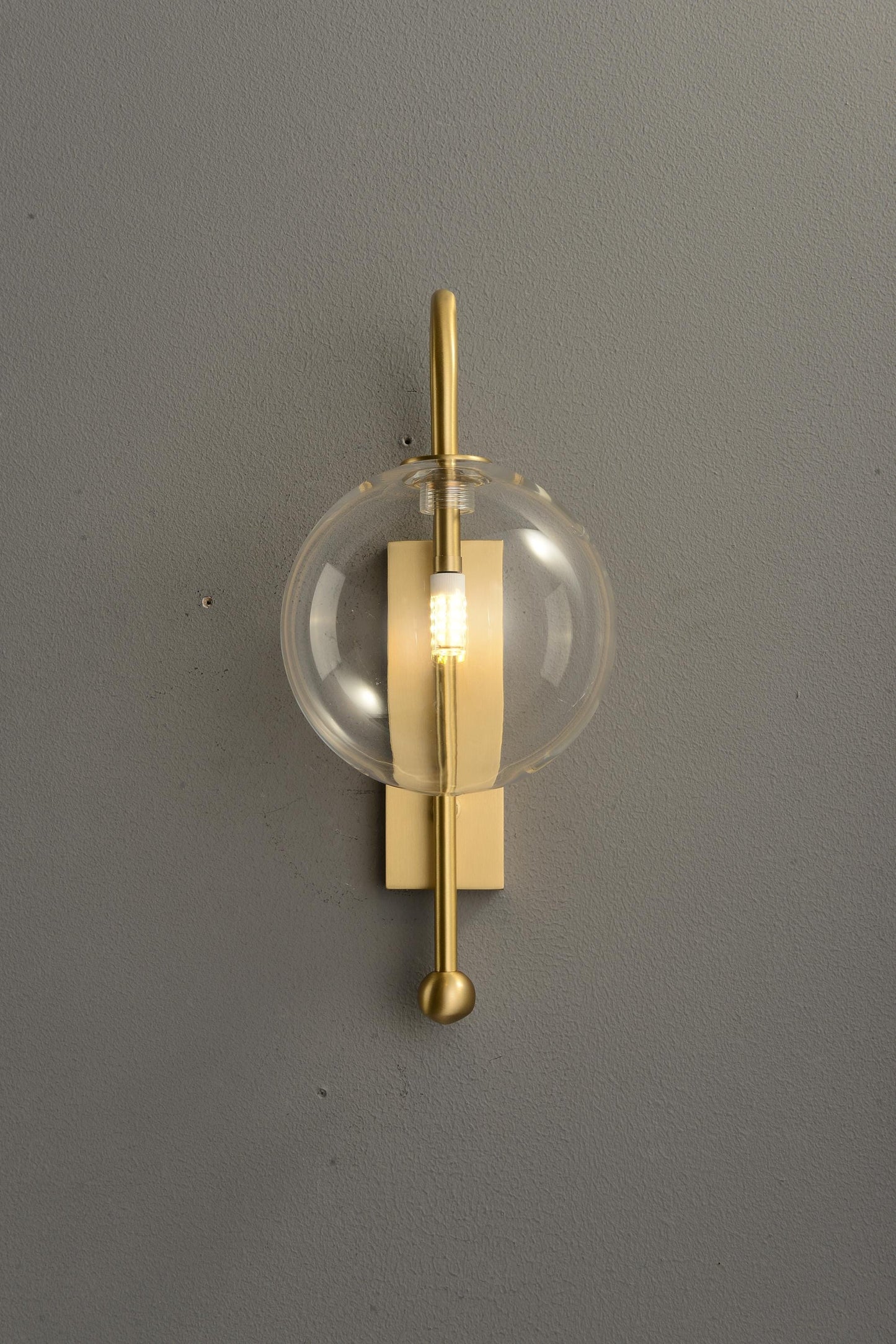 Industrial Black Copper Wall Light | Chic Copper and Glass Wall Lamp for Contemporary Style