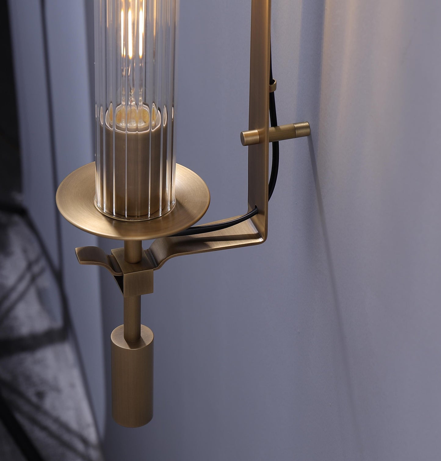 Modern Bronze Wall Lights | Rustic and Vintage Copper and Glass Wall Sconces for Living Room