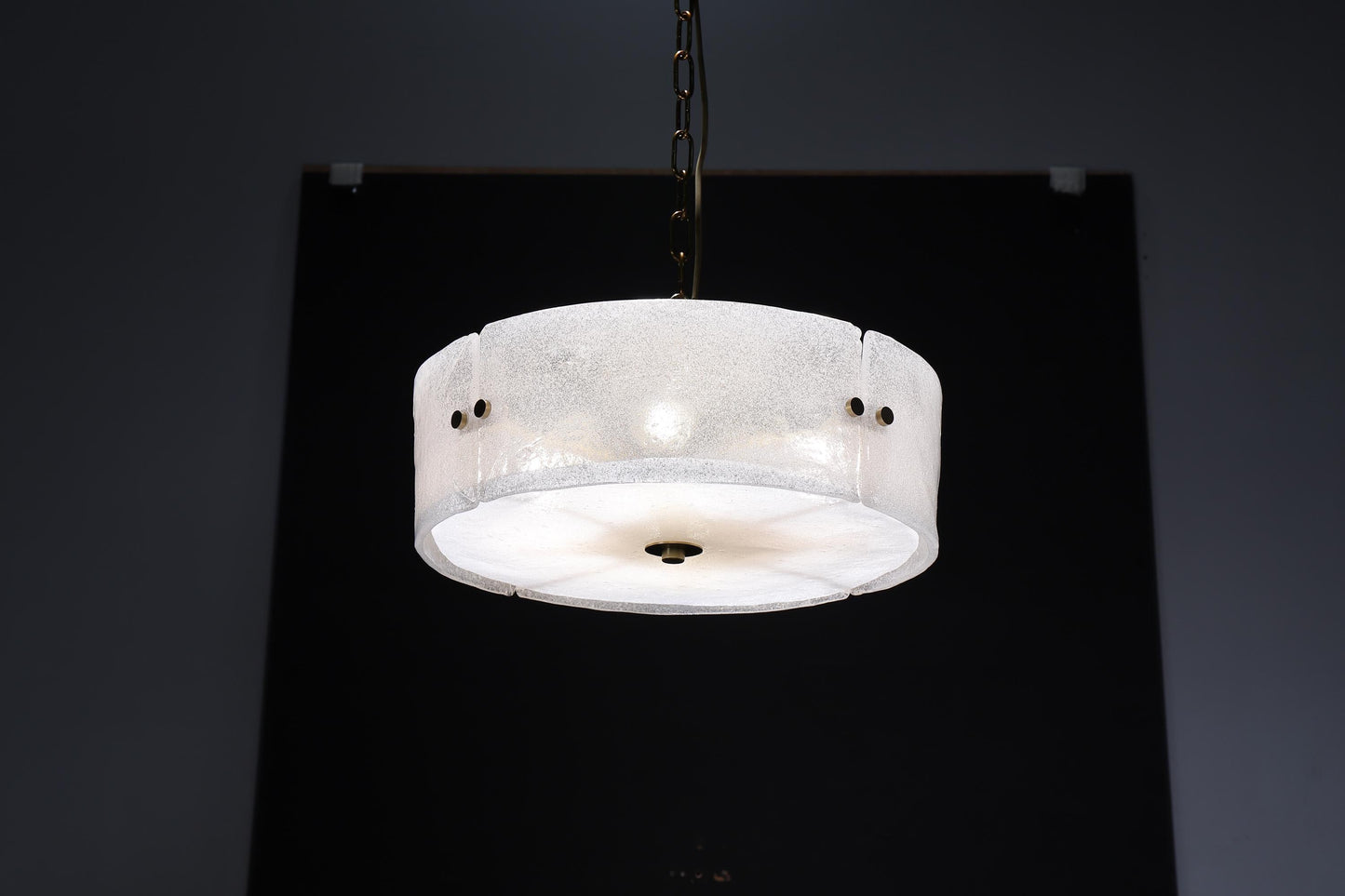 Designer Copper Glass Ceiling Fixture | Modern Elegant Pendant Light with Stylish Charm