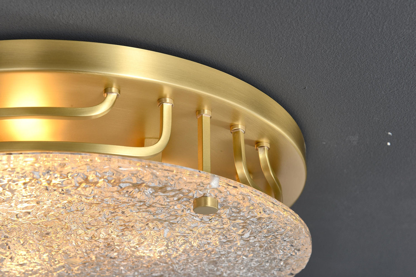 Copper and Glass Ceiling Light – Contemporary Pendant Lamp with Modern Industrial Elegance, Vintage Luxurious Design