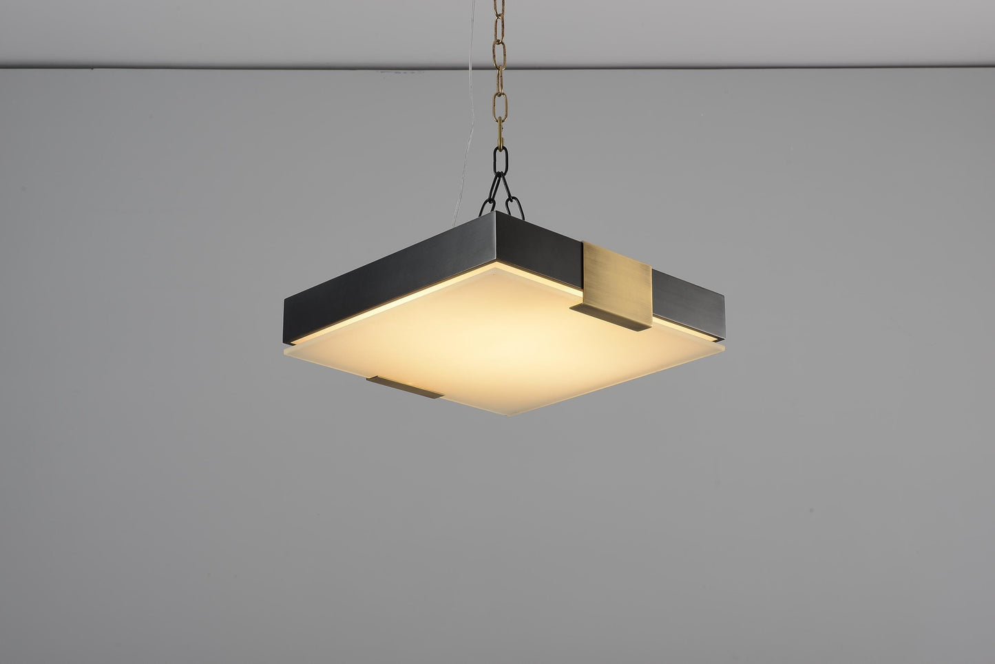 Stylish Copper Black Pendant Light | Modern Ceiling Fixture with Copper, Iron, and Glass Elements