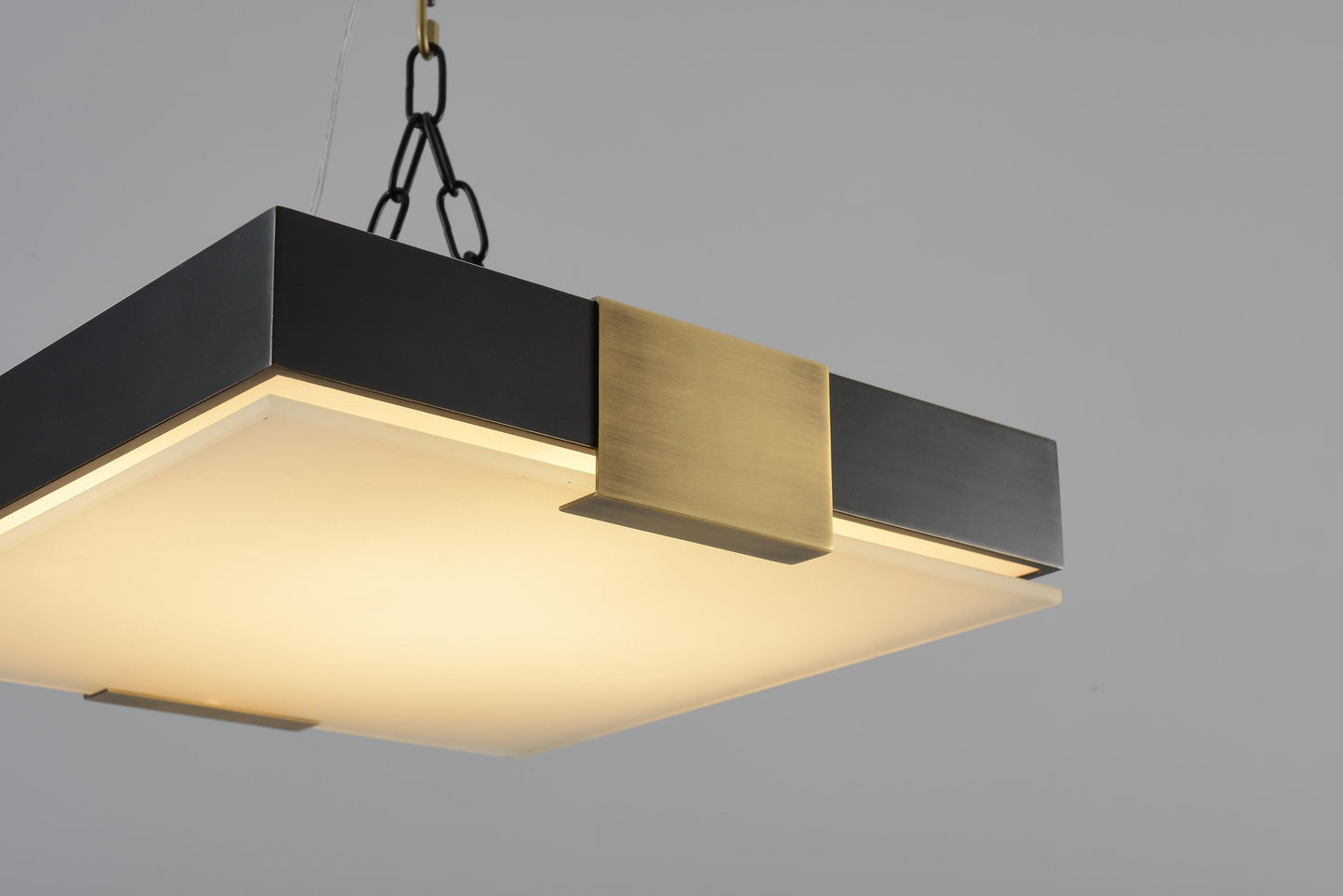 Stylish Copper Black Pendant Light | Modern Ceiling Fixture with Copper, Iron, and Glass Elements