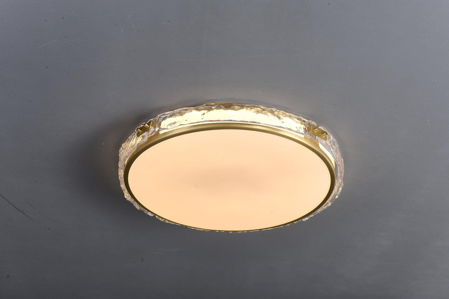 Rustic Copper Ceiling Light with Glass | Copper and Glass Pendant for Modern Interiors