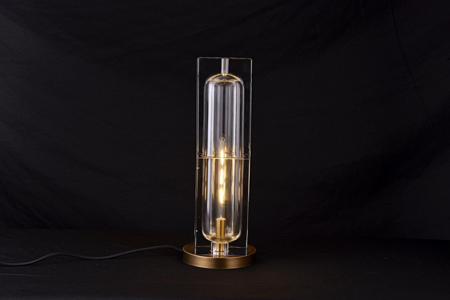High-End Copper and Crystal Table Lamp | Chic Bronze Lighting with Stylish Modern Design