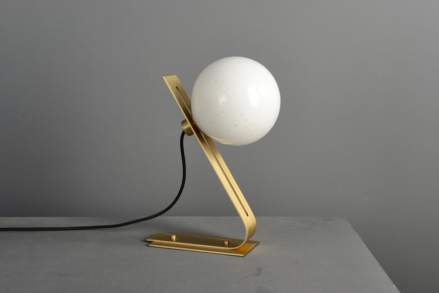 Luxury Copper and Black Glass Table Lamp with Vintage Industrial Style for Bedrooms, Side Tables, and Desks