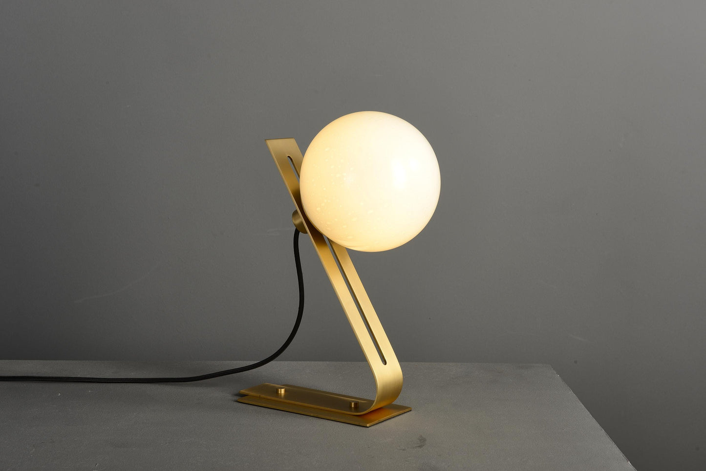 Luxury Copper and Black Glass Table Lamp with Vintage Industrial Style for Bedrooms, Side Tables, and Desks