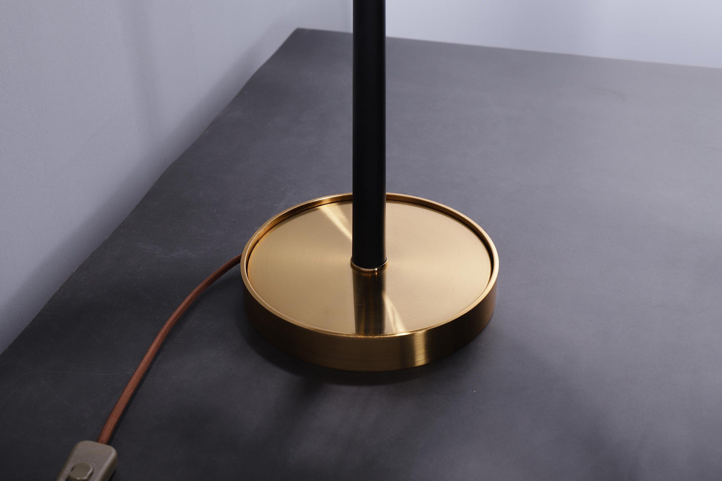 Sleek Copper and Black Iron Table Lamp | Modern Industrial Desk Light with Copper Finish for Contemporary and Rustic Decor