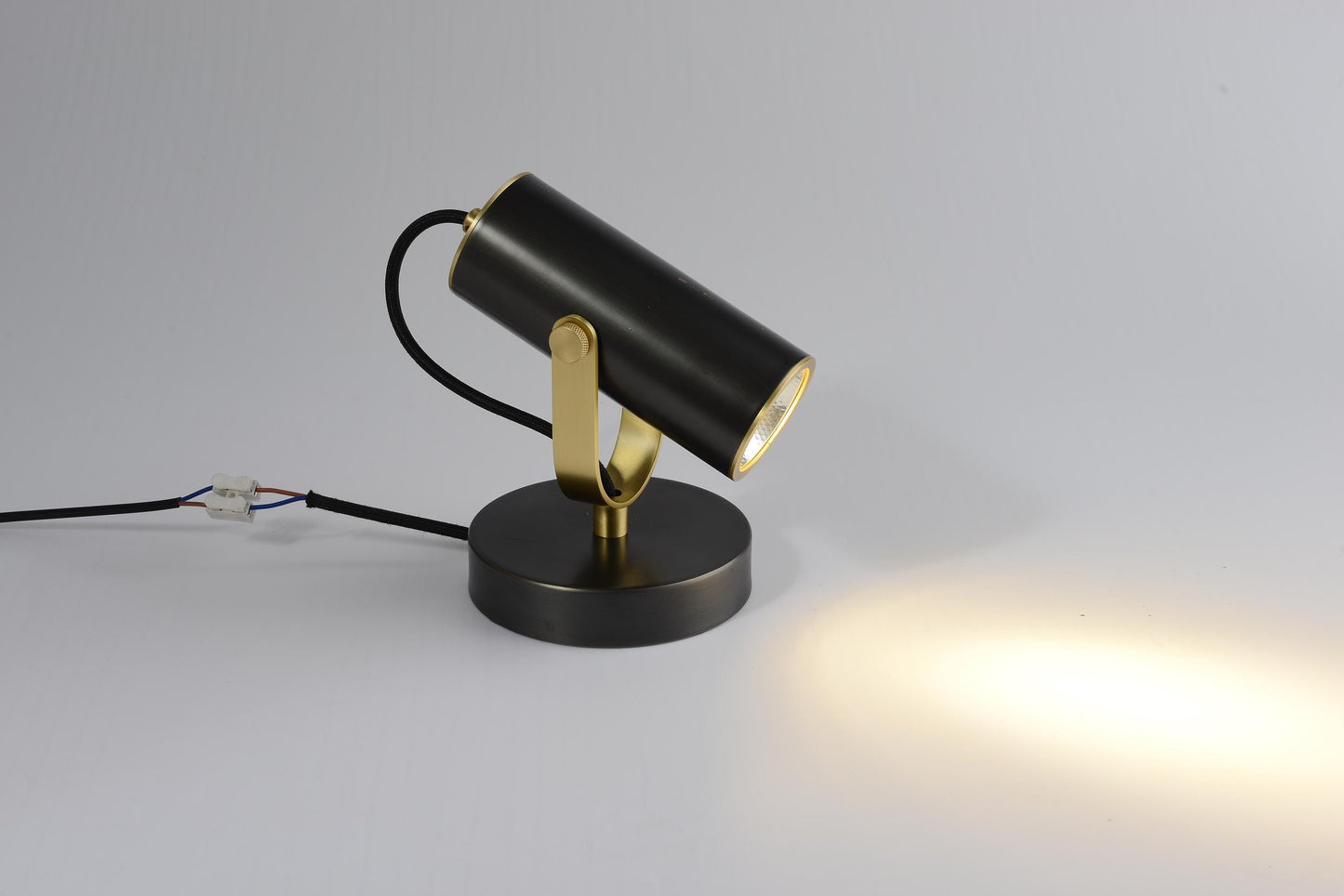 Artisan Copper Desk Lamp | Sleek Black and Copper Table Light | Industrial and Vintage Style