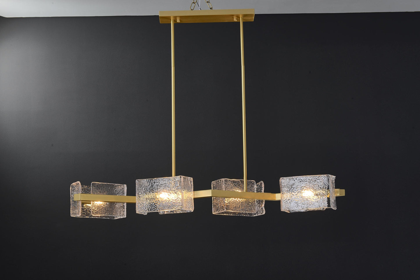 Retro 6 Light Globes Copper and Glass Chandelier | Mid-Century Style Ceiling Light for Dining Spaces