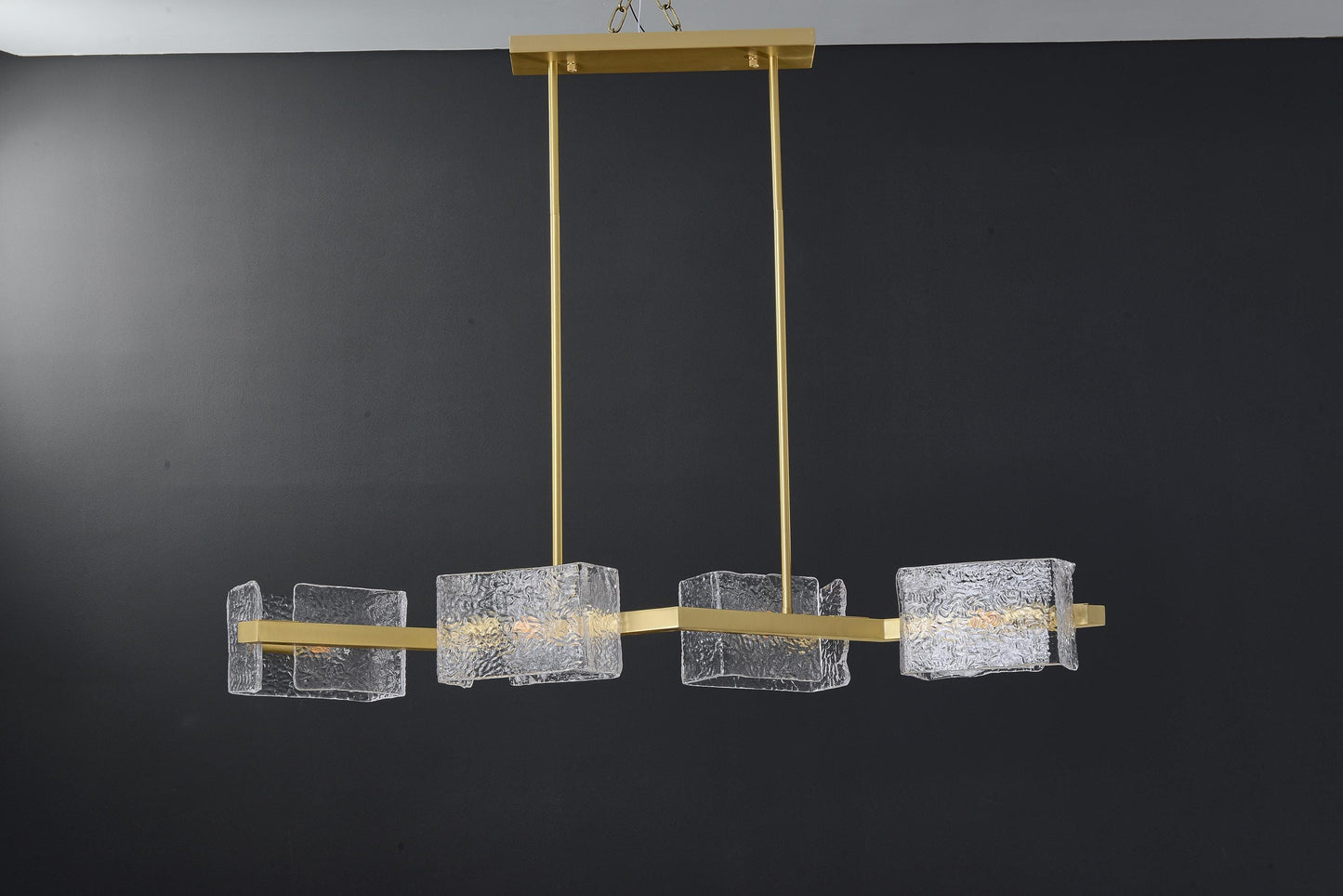 Retro 6 Light Globes Copper and Glass Chandelier | Mid-Century Style Ceiling Light for Dining Spaces